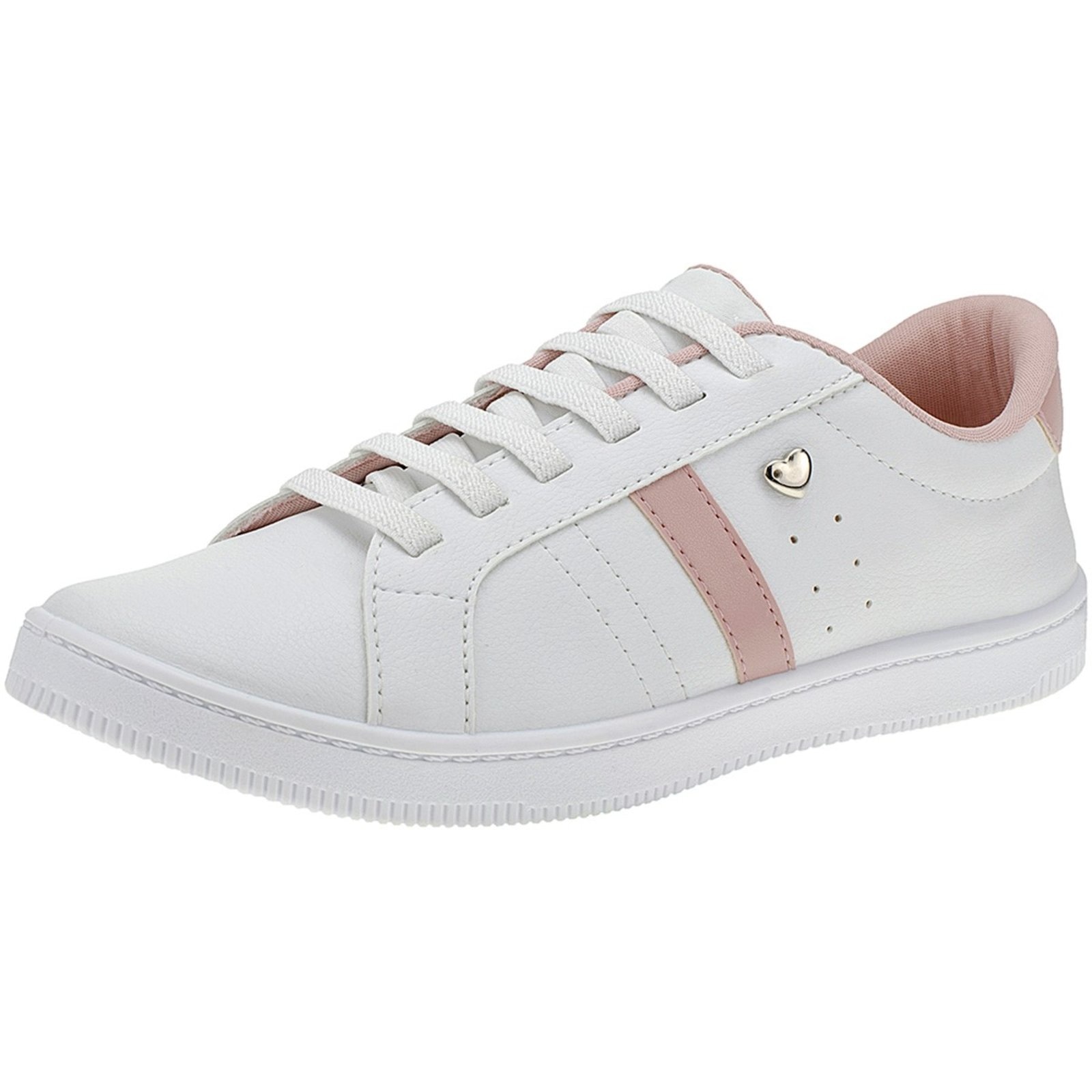 Imagem principal Tênis Lóris Shoes Casual Feminino Cadarço Elástico Leve e Confortável Calce Fácil 28-040 Flamingo LÓRIS SHOES branco