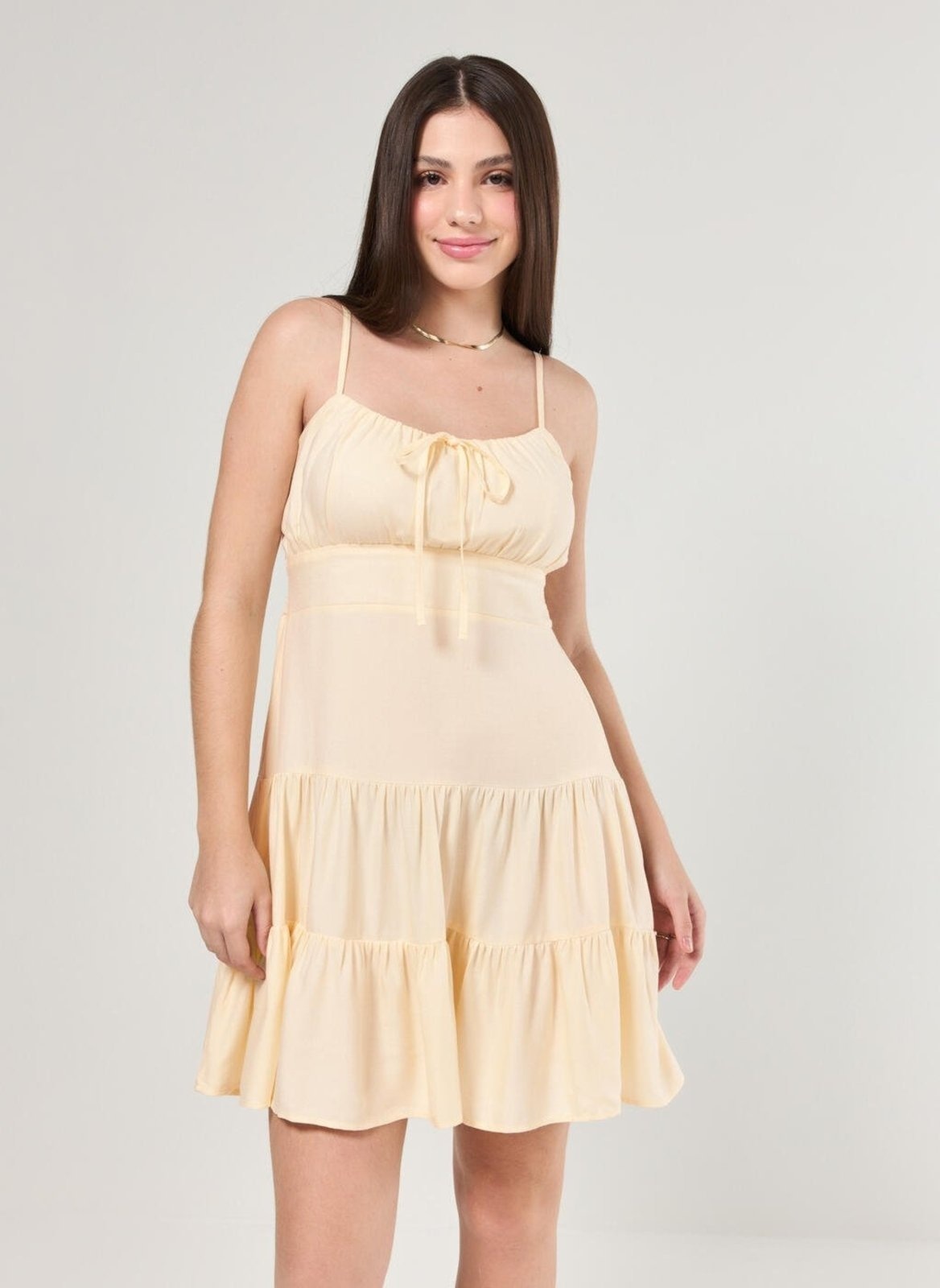 Imagem principal Vestido Romântico Amarelinho Manteiga Youcom multicolorido