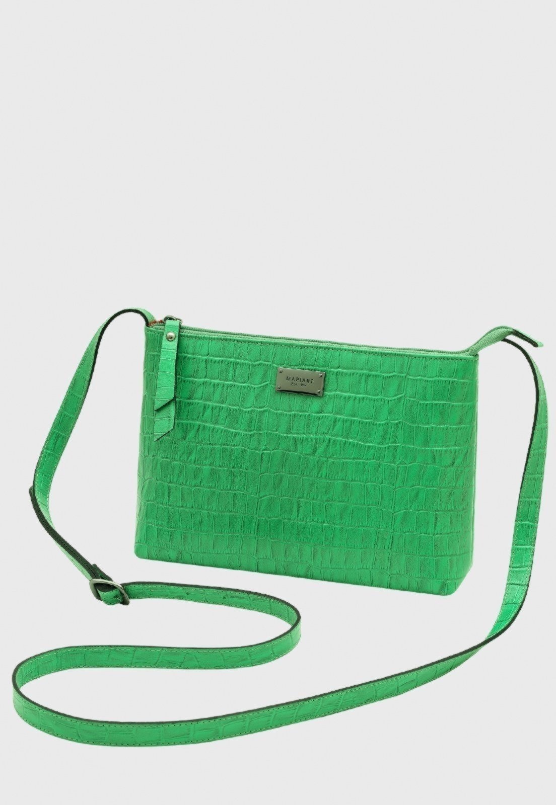 Imagem principal Bolsa Transversal Couro Mariart 2190MRT Pop Croco Green Mariart verde green