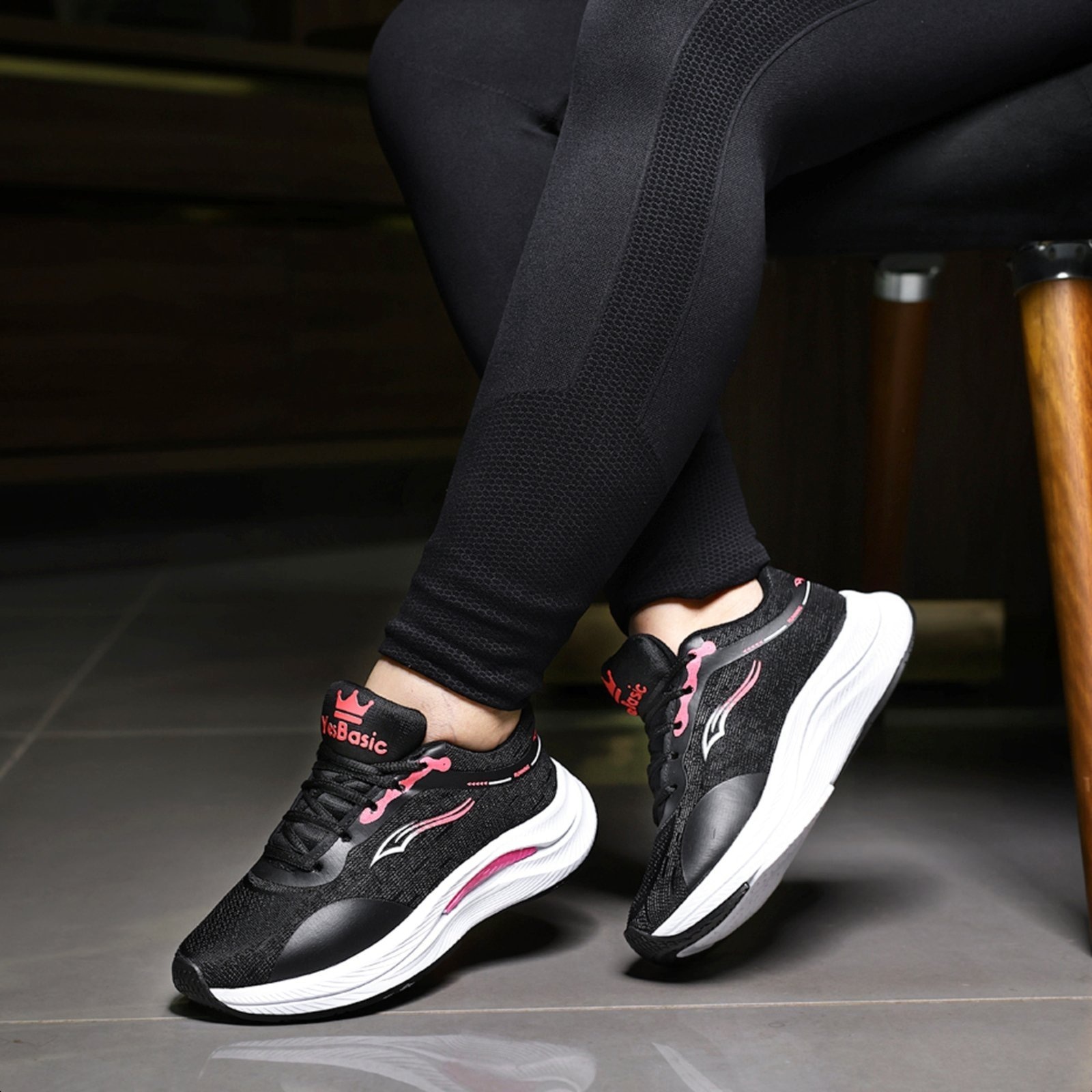 Imagem principal Tênis de Academia Esportivo Feminino Confortavel Bia Ramos preto