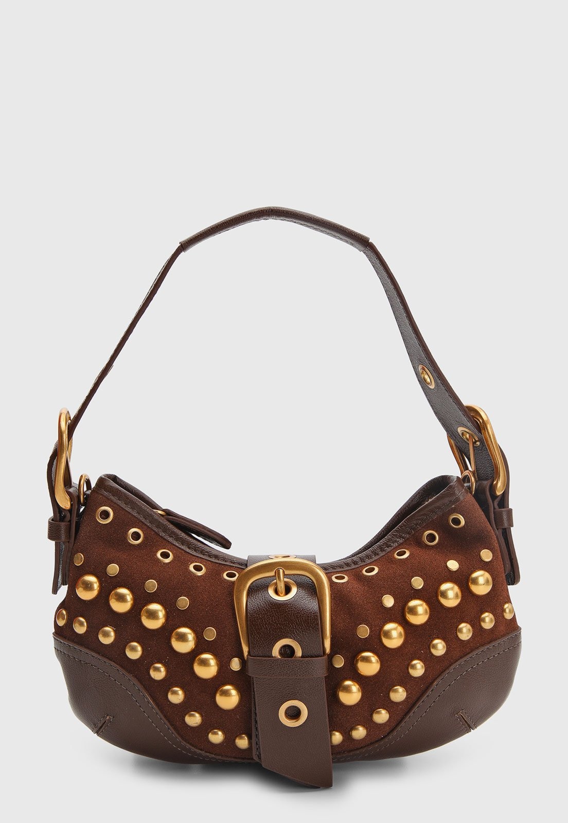 Imagem principal Bolsa Feminina Vicenza Média Tachas Toffee Vicenza marrom