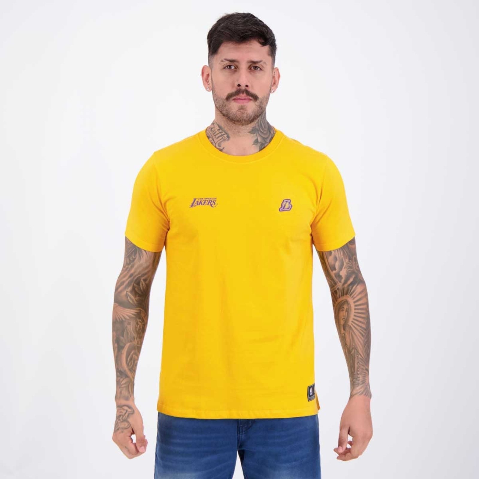Imagem principal Camiseta NBA Los Angeles Lakers New Look Laranja NBA amarelo