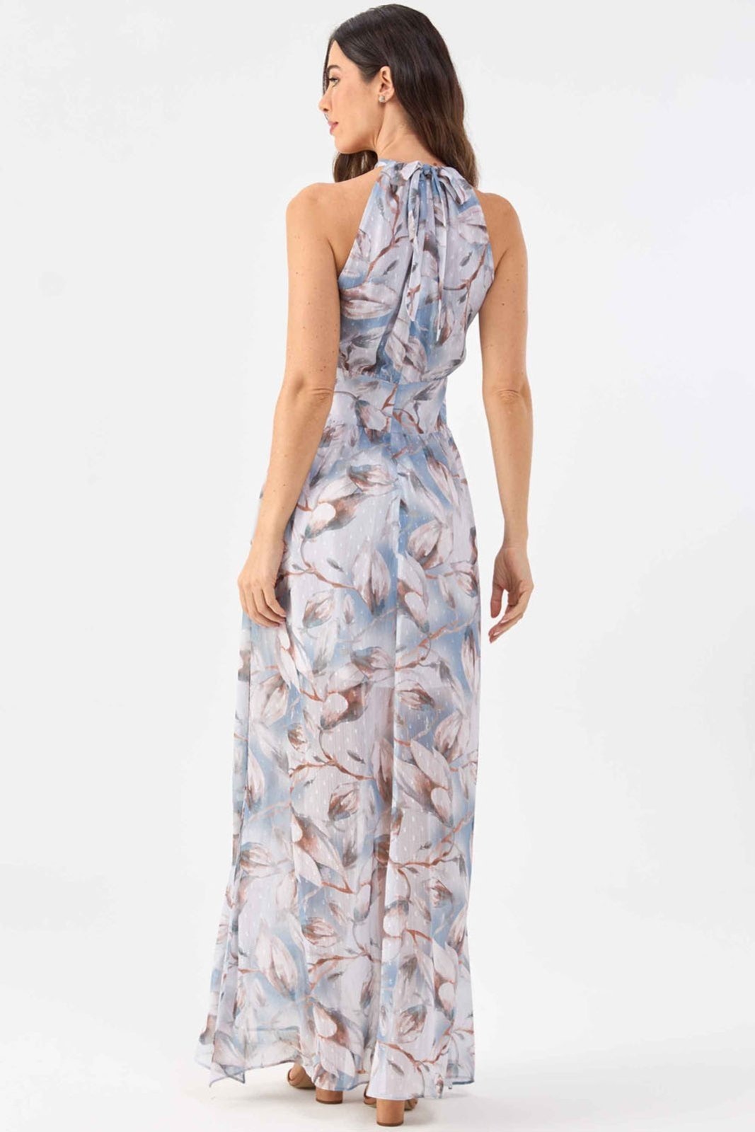 Imagem principal Vestido Longo PKS Frente Única Estampado PKS azul