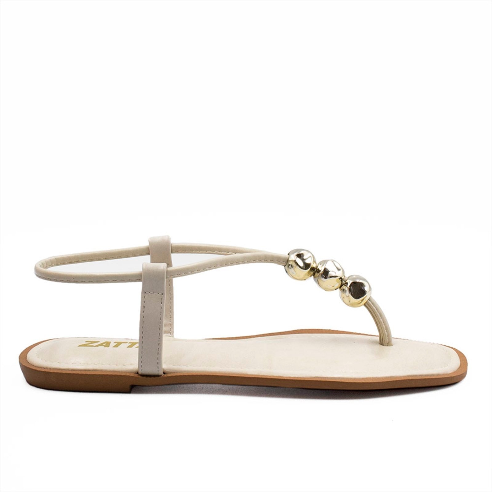 Imagem principal Rasteira Zatta Enfeite De Esferas Rita Off White ZATTA off-white white