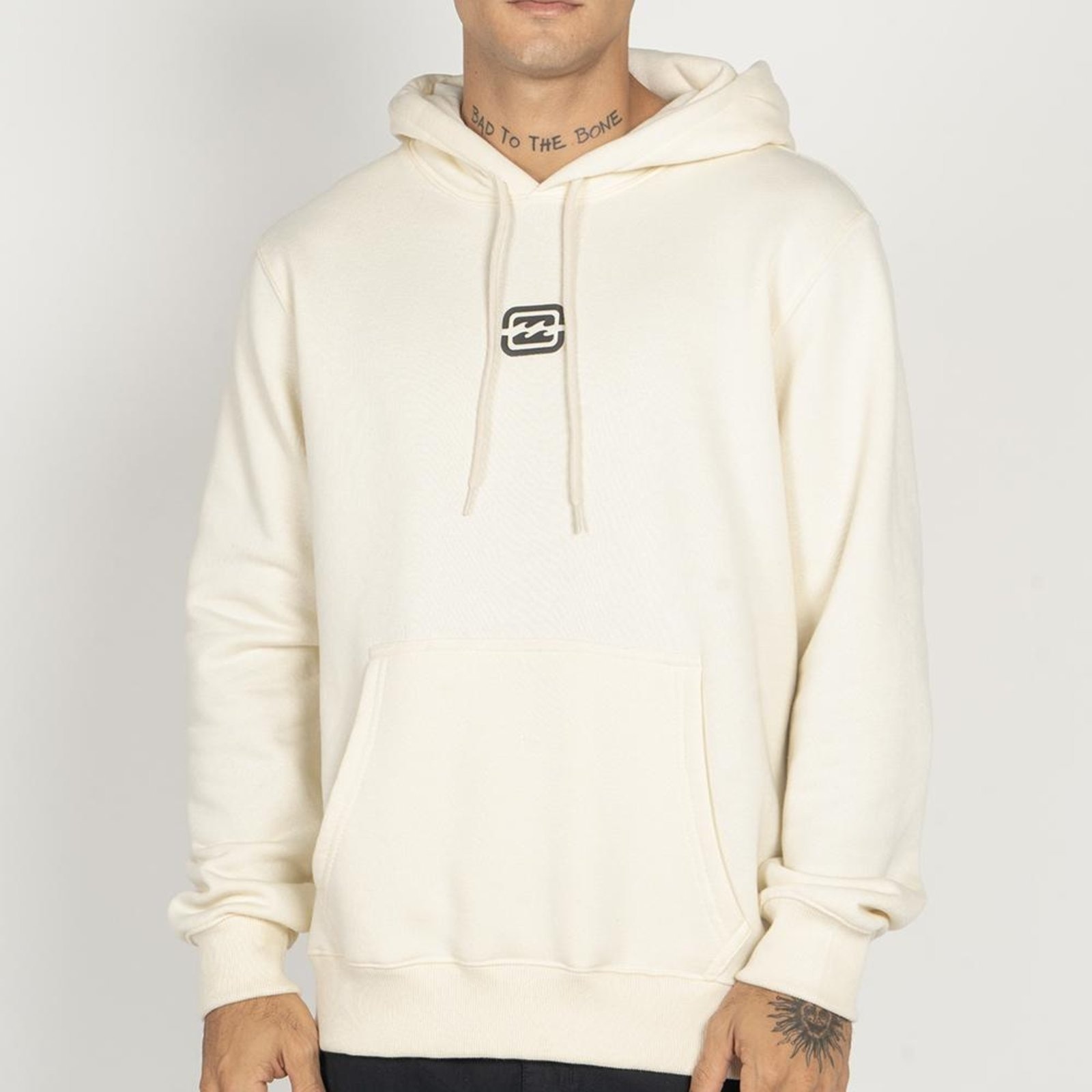 Imagem principal Moletom Billabong Canguru Bracket Wave PS WT25 Off White Billabong off-white white