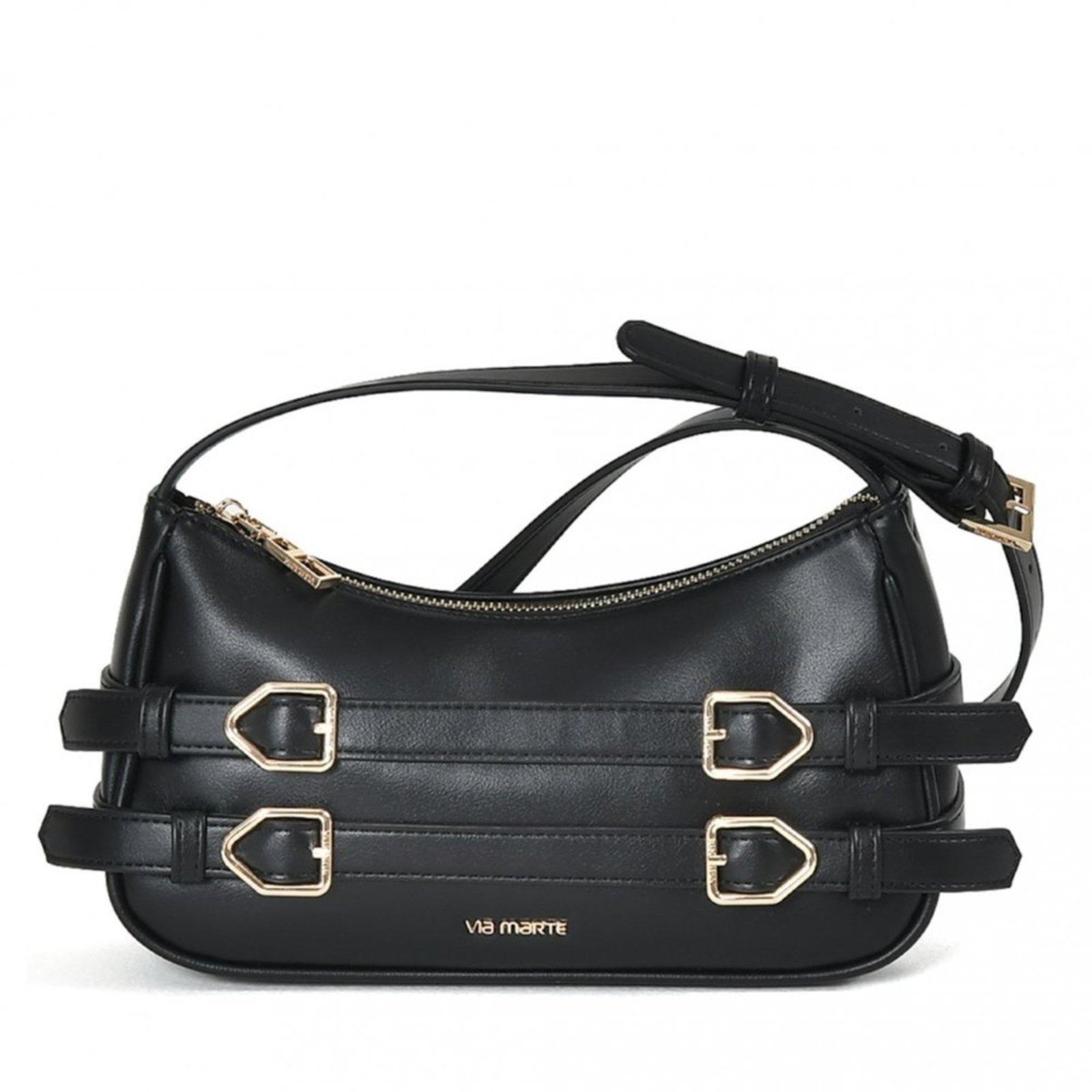 Imagem principal Bolsa Feminina Via Marte Crossbody com Fivelas B1-203 Via Marte VIA MARTE preto
