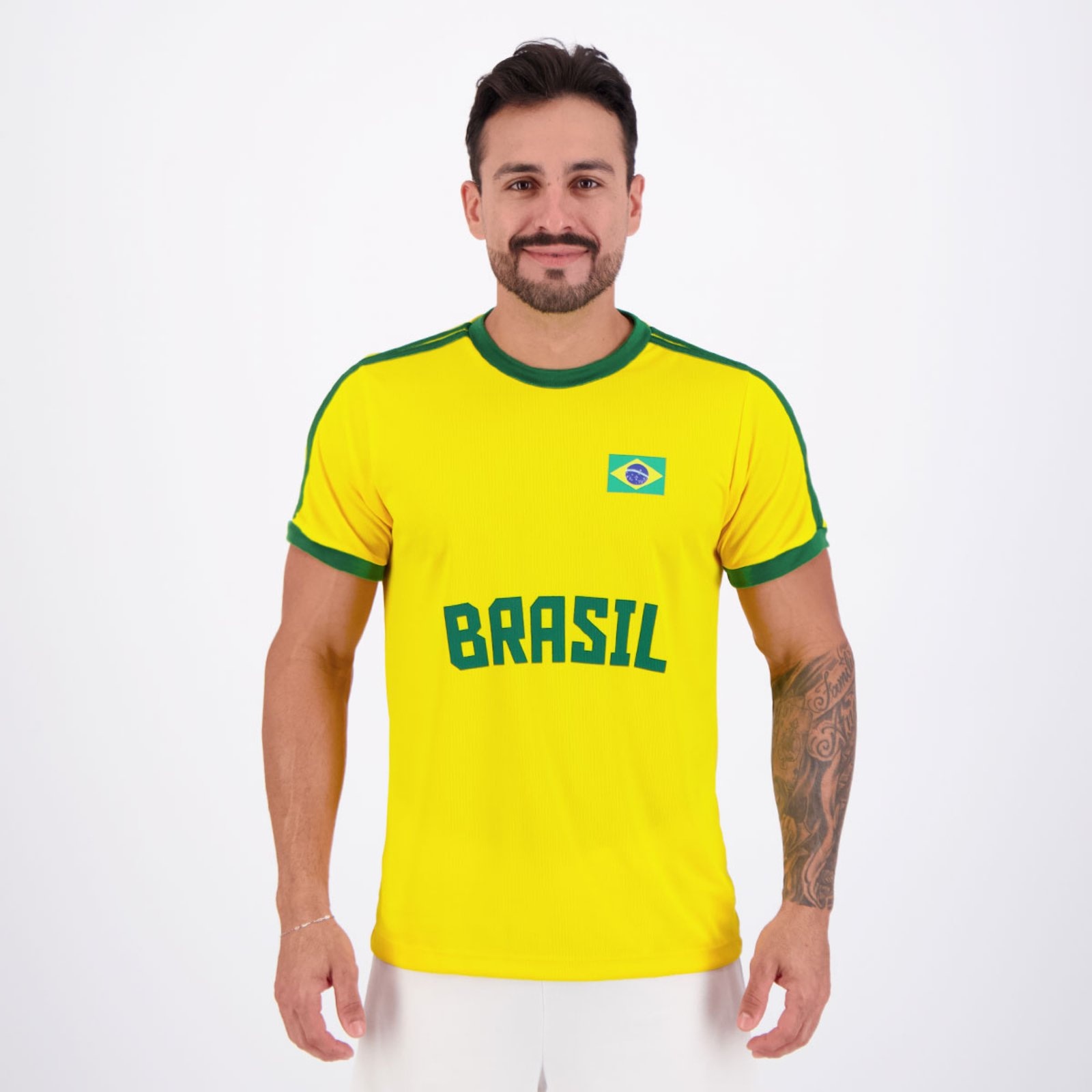 Imagem principal Camisa Brasil Dry Basic Amarela Retrômania amarelo