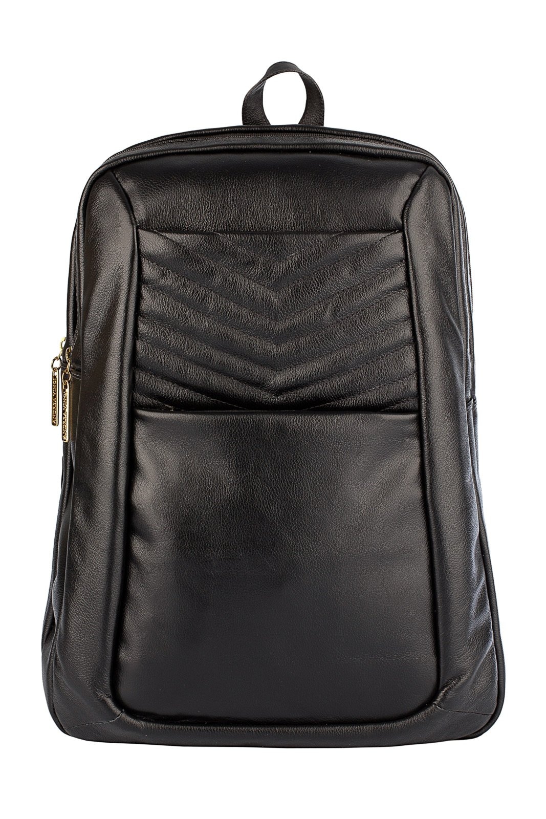 Imagem principal Mochila de couro grande liso slim Patricia Andrea Vinci preto