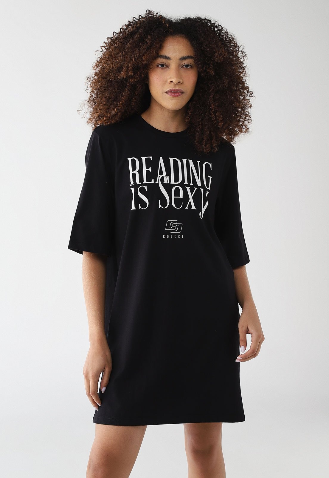 Imagem principal Vestido Feminino Colcci Estampado Reading is Sexy Colcci preto