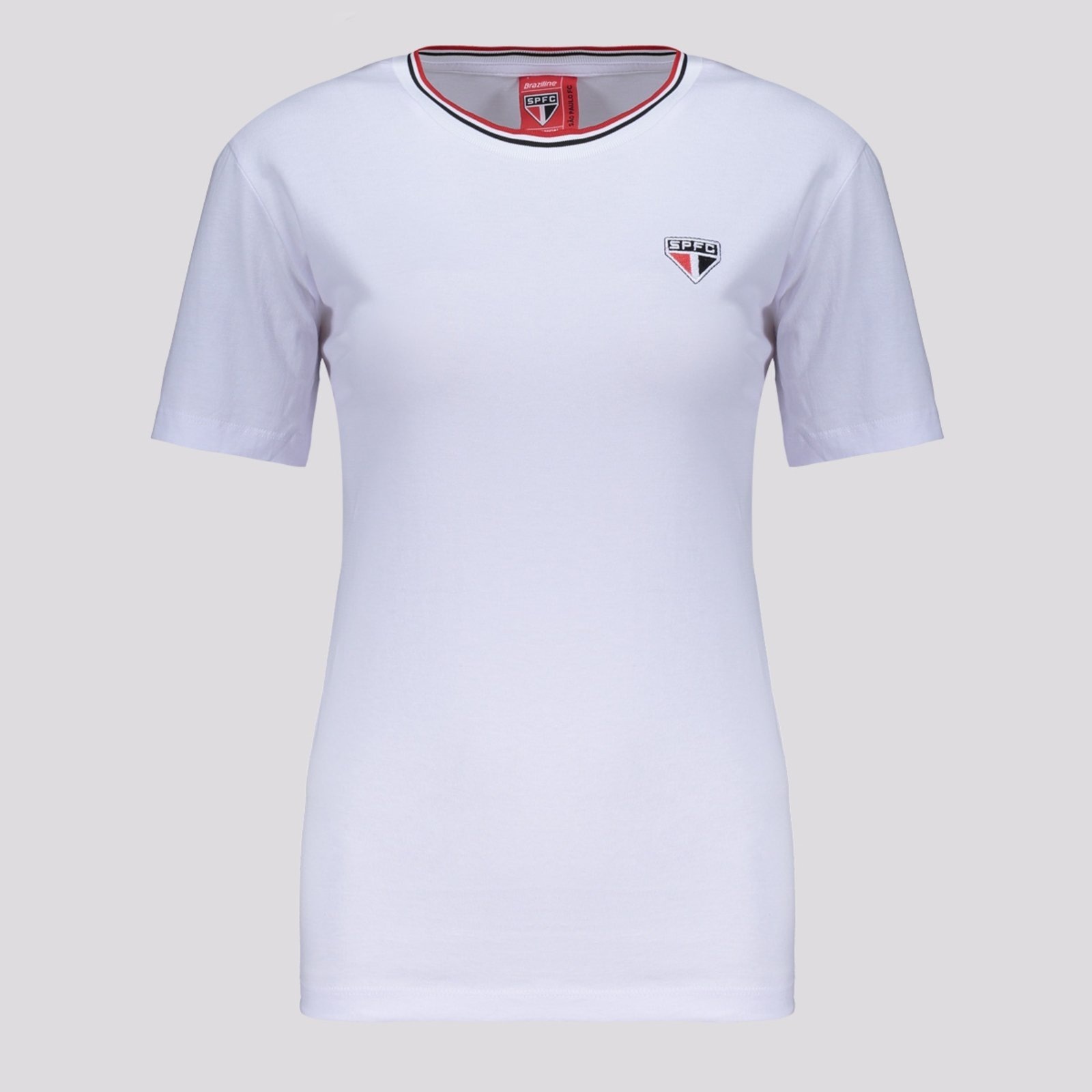 Imagem principal Camisa São Paulo História Feminina Branca braziline branco