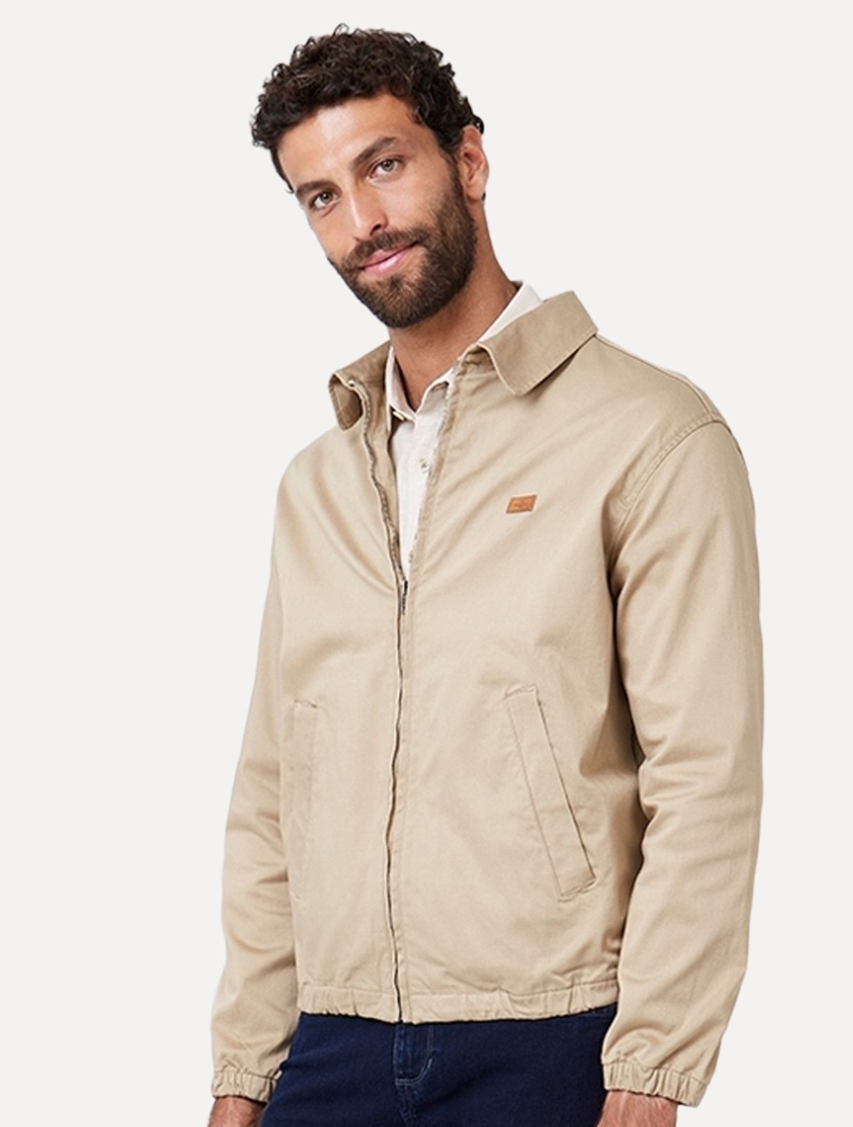 Imagem principal Jaqueta Dudalina Masculina Sarja Madison Médio Dudalina cáqui