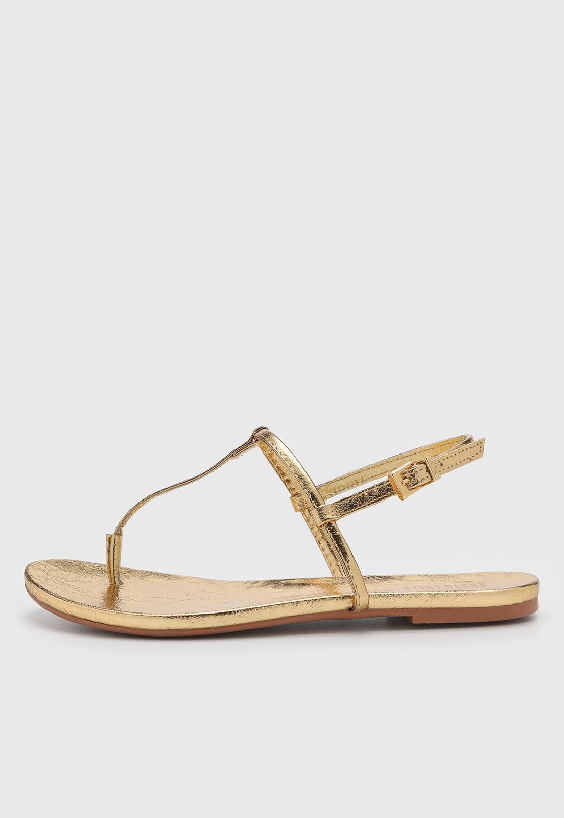 Imagem principal Rasteira Feminina Santa Lolla Metalizada Dourada Santa Lolla dourado