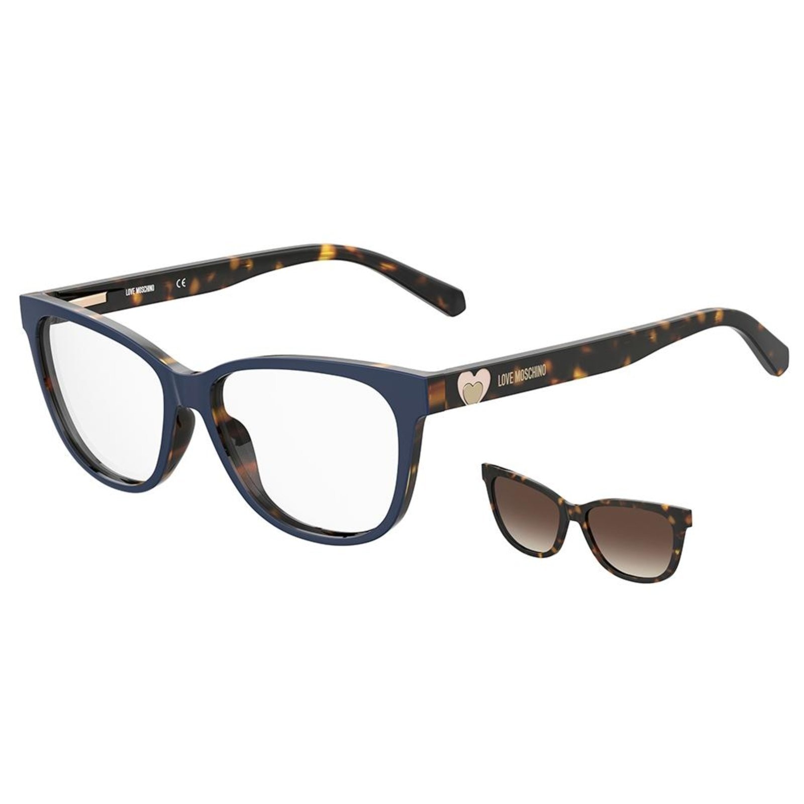 Imagem principal Armação Clip On Moschino Love Mol052/Cs 086 - Marrom 53 Love Moschino incolor