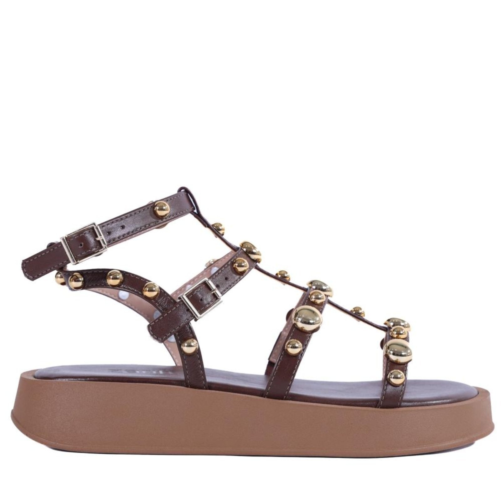 Imagem principal Sandália Feminina Papete Zariff com Maxi Esferas 2037-6488 Brown Incolor Zariff incolor brown