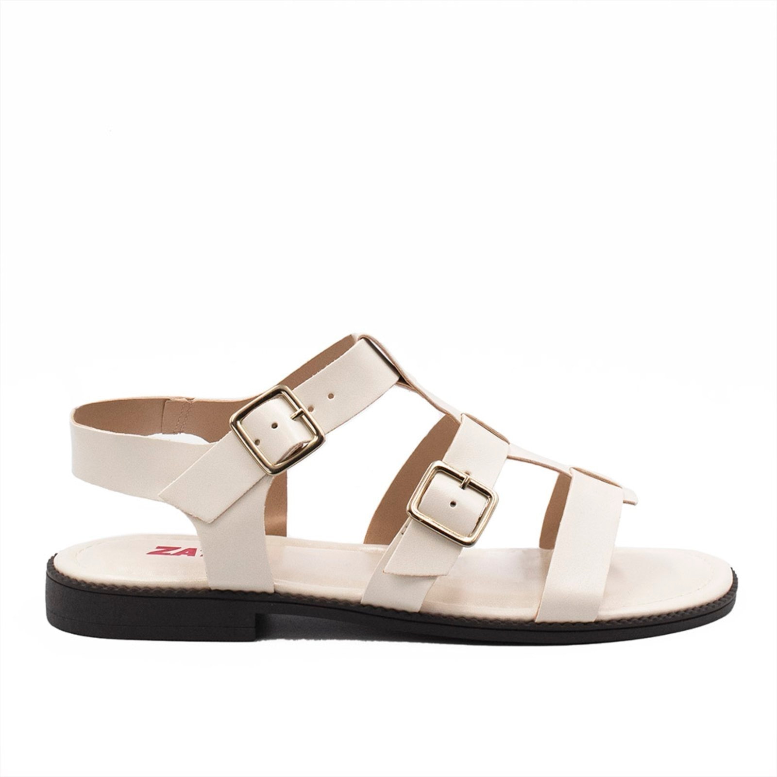 Imagem principal Rasteira Feminina Zatta Duas Fivelas Liah Off White ZATTA branco white