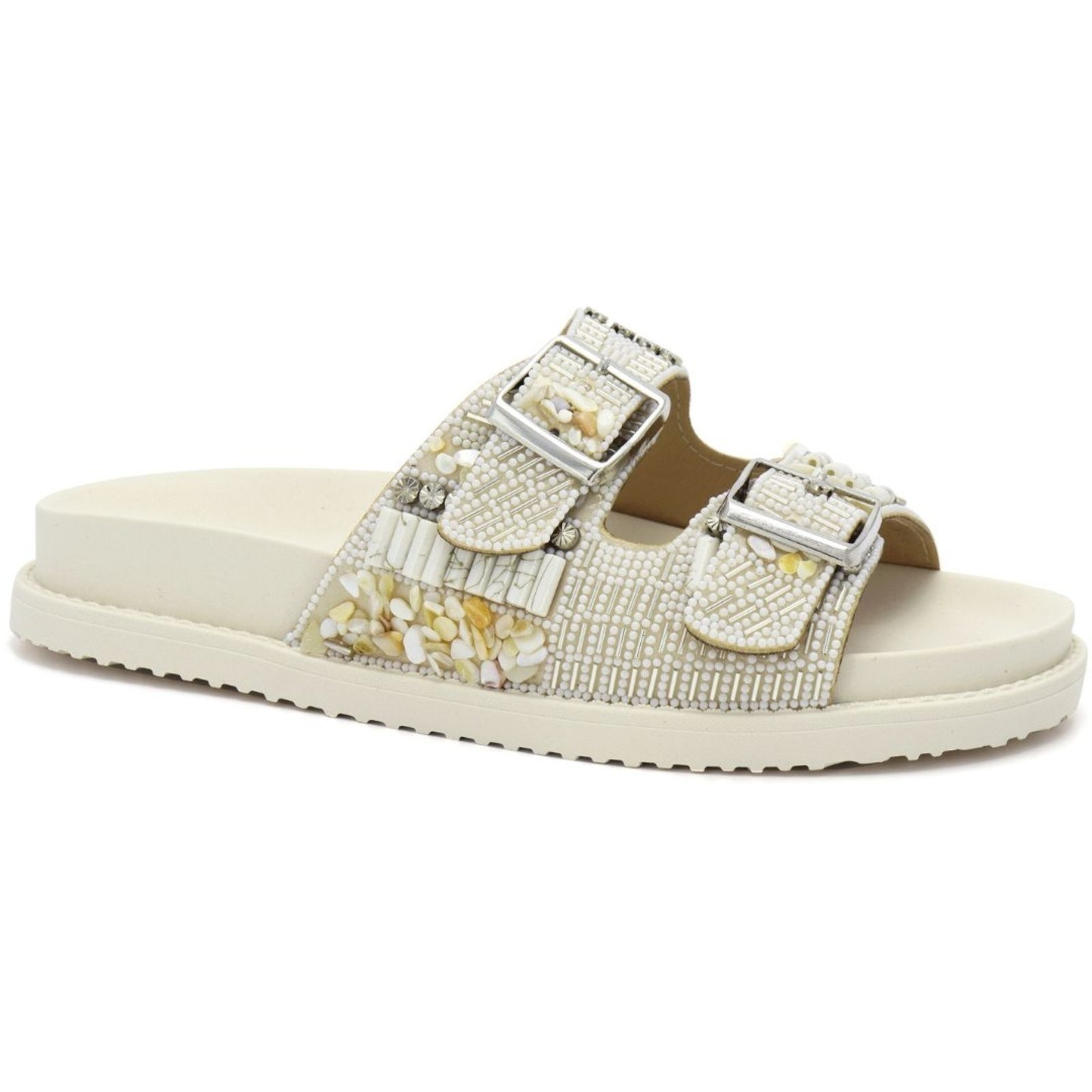 Imagem principal Chinelo Off White Pedraria Ramarim Fivela Feminino 2447237-3 RAMARIM off-white white