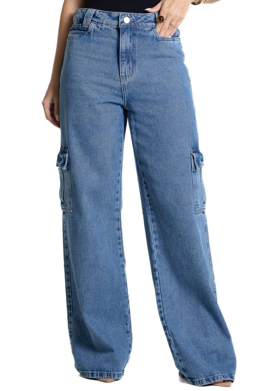 Imagem principal Calça Jeans Sawary Wide Leg - 282002 Sawary azul