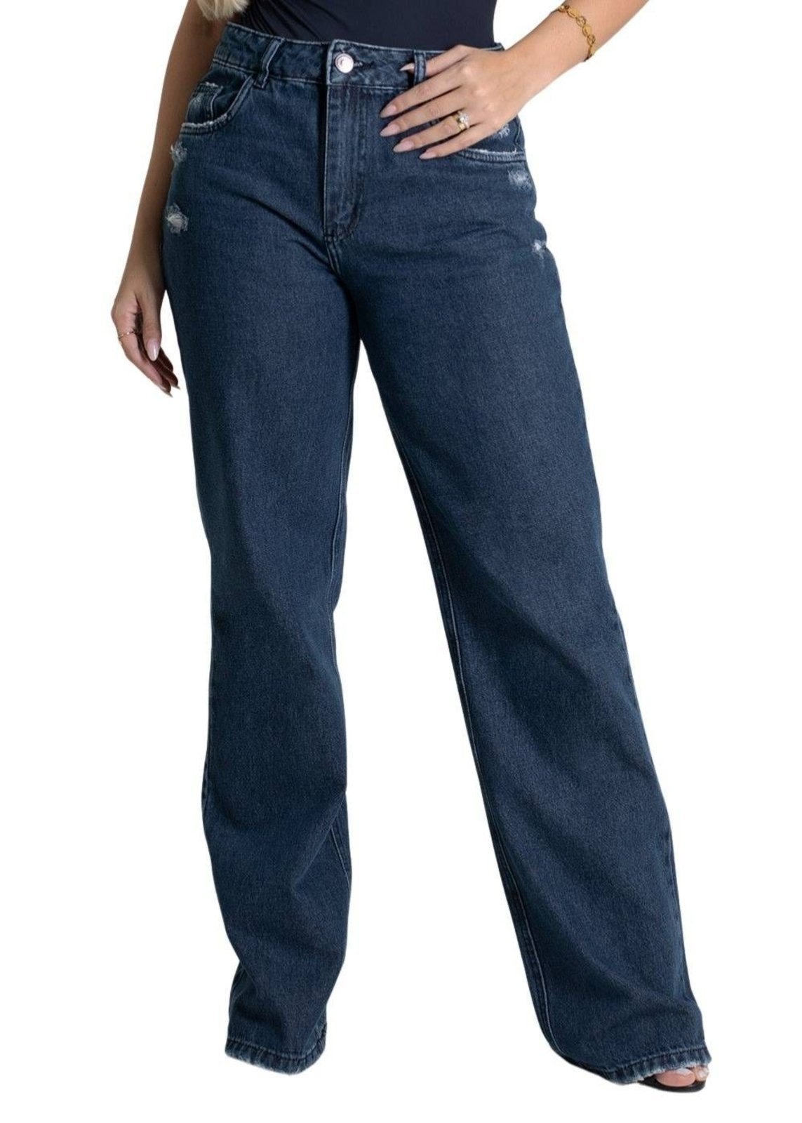 Imagem principal Calça Jeans Sawary Wide Leg - 279699 Sawary azul