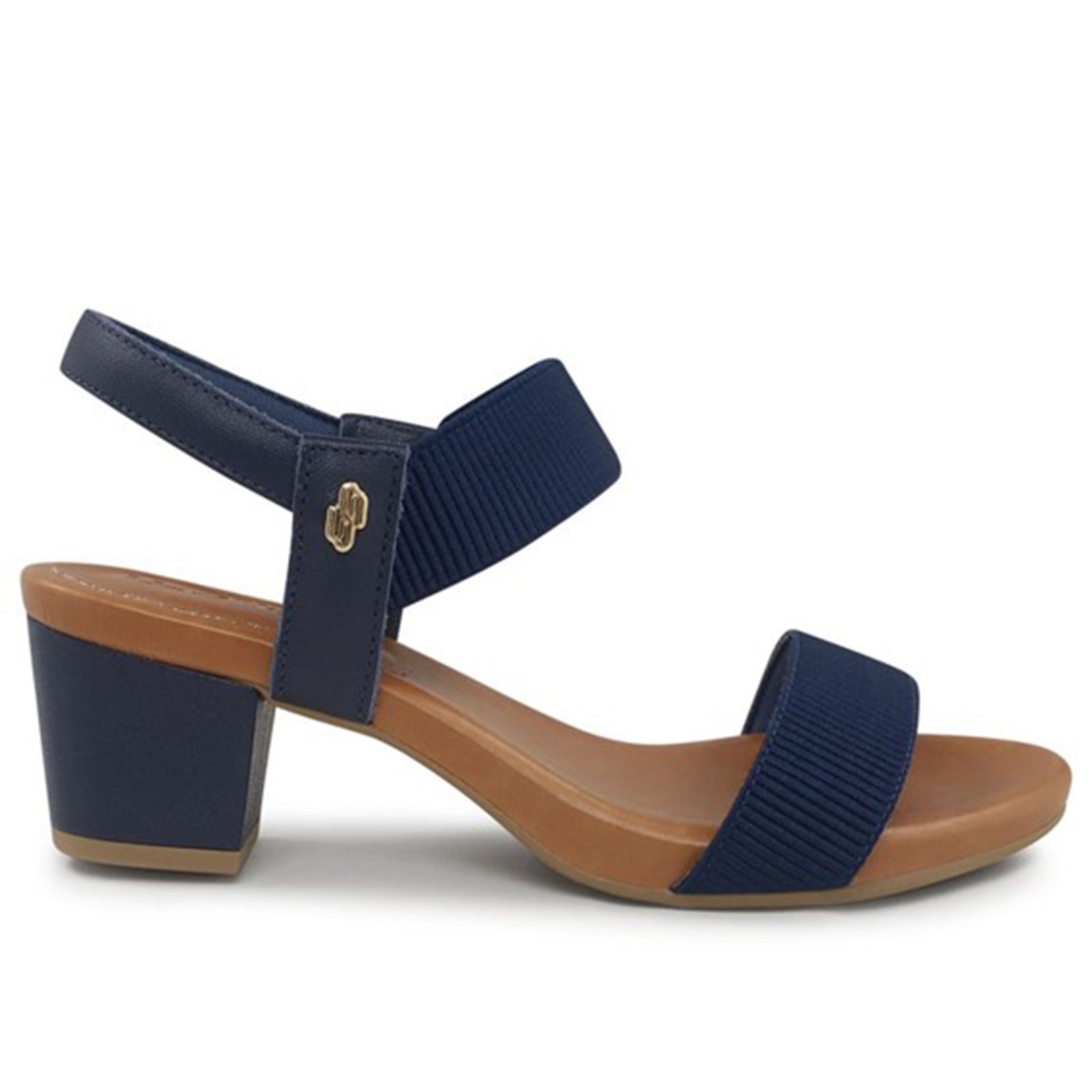 Imagem principal Sandália Salto Bloco Usaflex Elástico Y8204 Conforto New Blue Usaflex azul blue