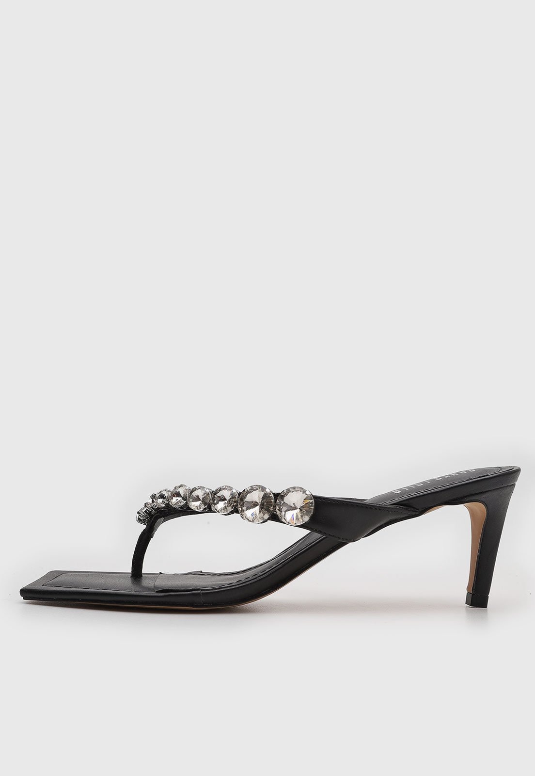 Imagem principal Sandália Feminina Santa Lolla Tiras Pedrarias Preta Santa Lolla preto