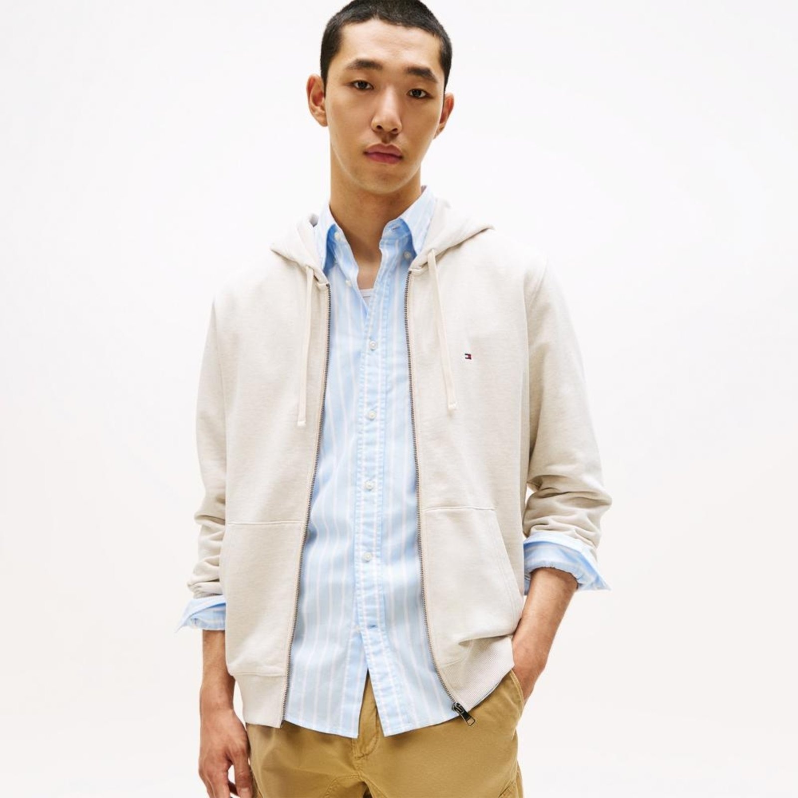 Imagem principal Moletom Clássico Com Zíper - EEG Tommy Hilfiger bordô