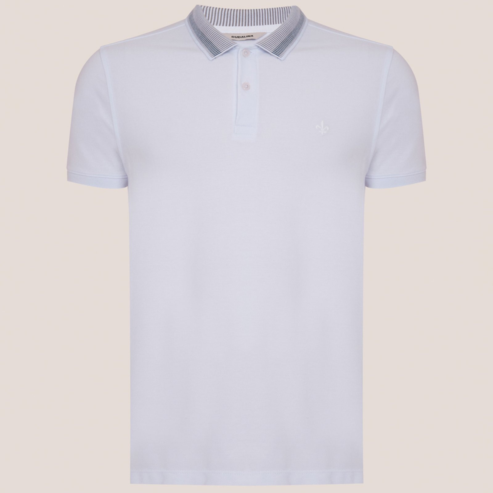 Imagem principal Camisa Polo Dudalina Gola Jacquard Pr26 Masculino Dudalina branco