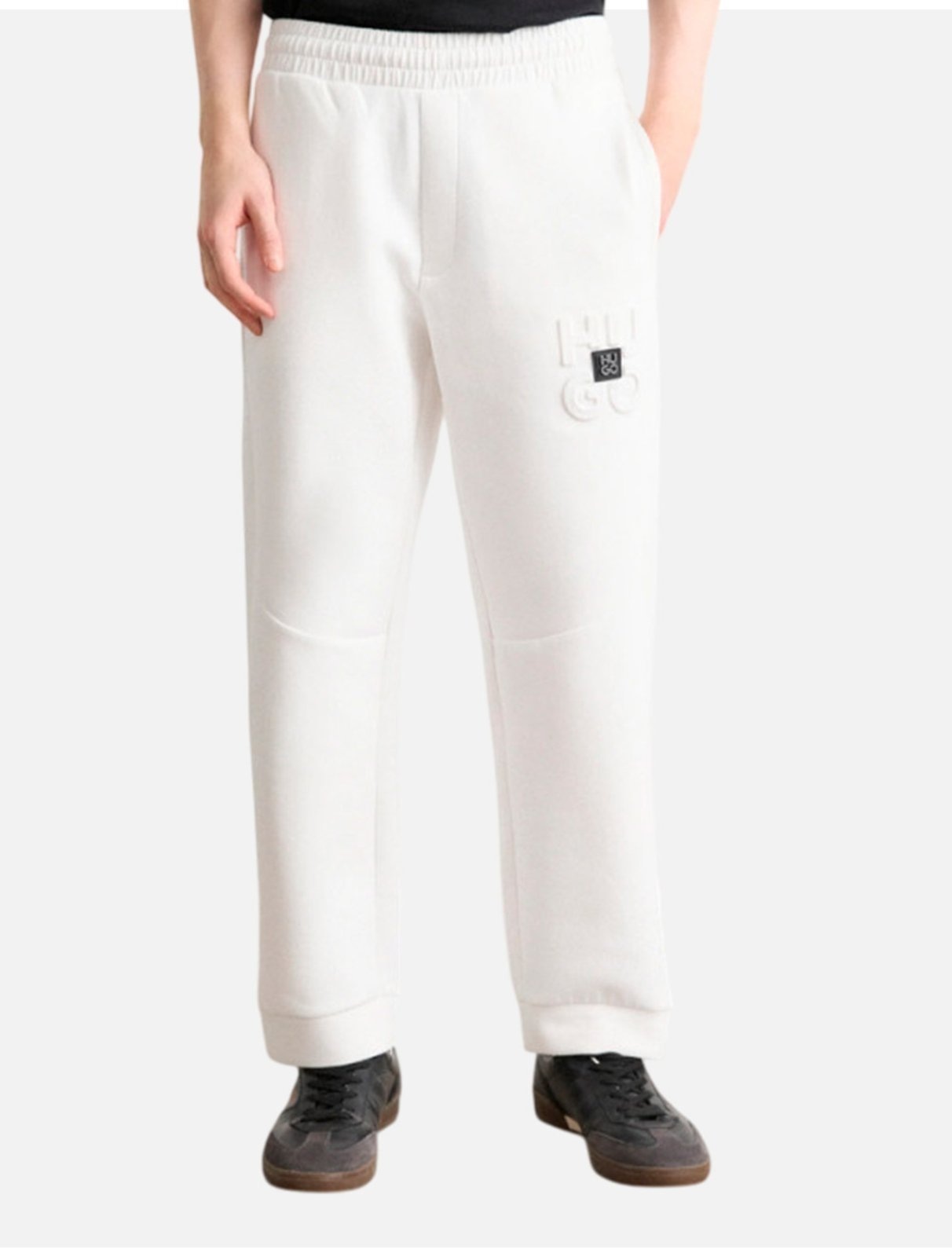 Imagem principal Calça Hugo Boss Masculina Moletom Regular Fit Debospant Branca Hugo Boss branco