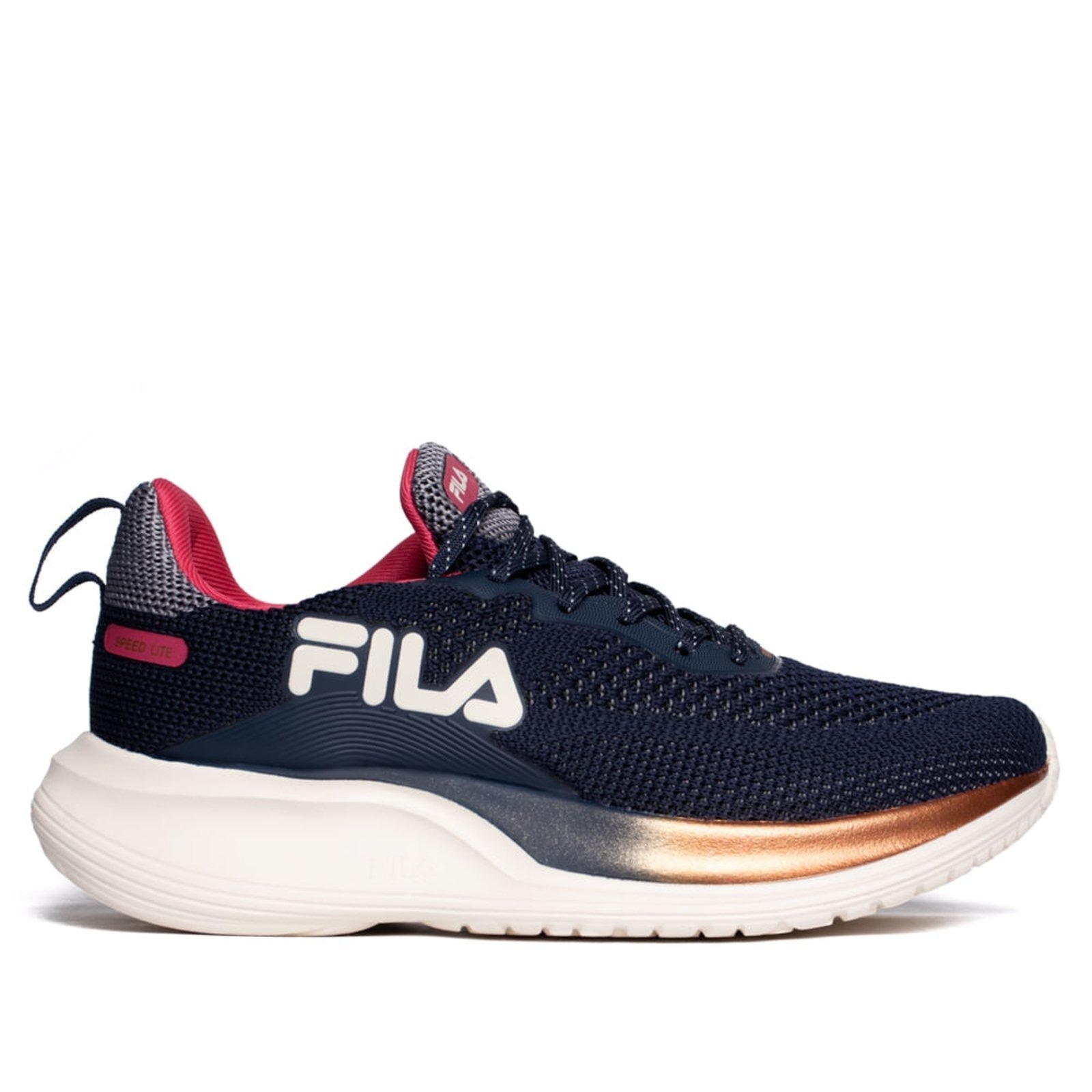 Imagem principal Tênis Feminino Fila Speed Lite Esportivo Marinho/Rosa Fila azul marinho rosa