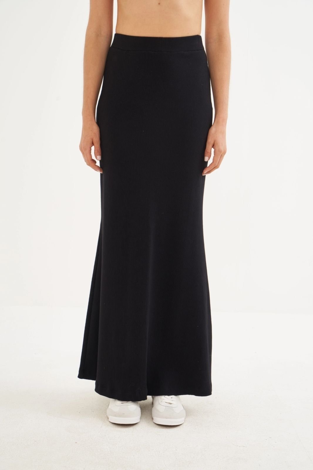 Imagem principal Saia Longa Canelada Cós Alto Colcci Colcci preto