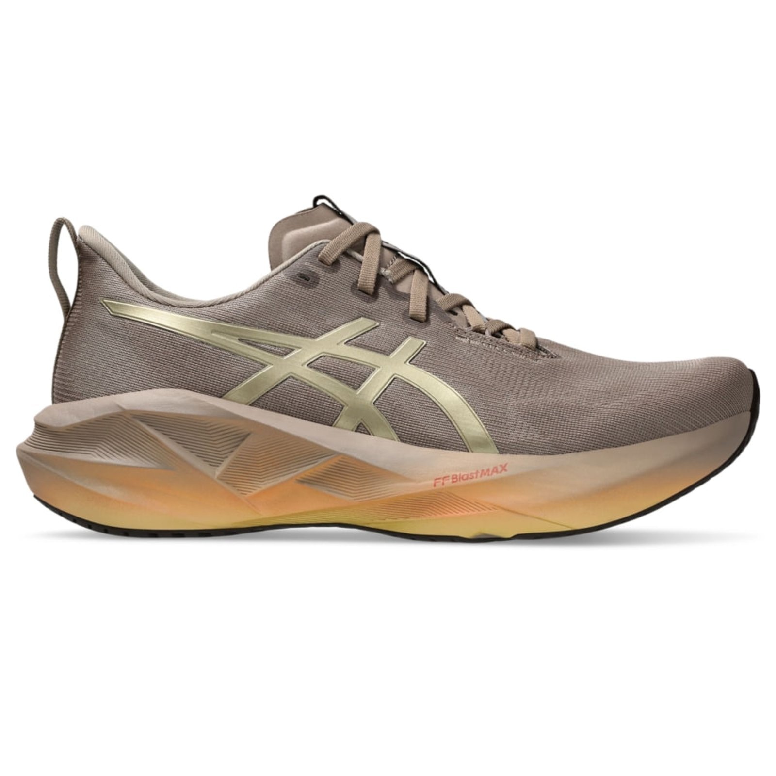 Imagem principal Tênis ASICS Novablast 5 Luxe - Masculino - Dourado ASICS marrom