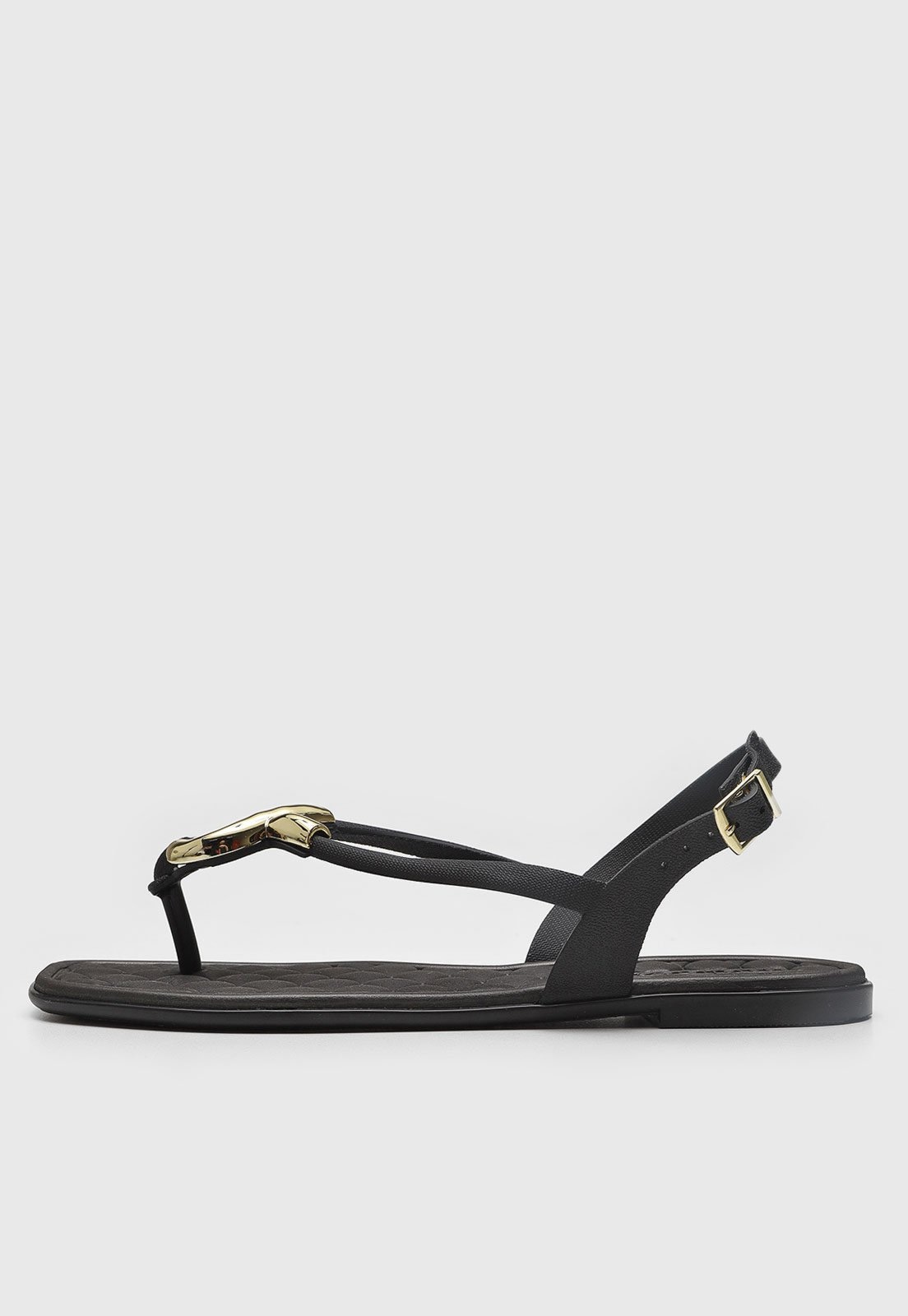 Imagem principal Rasteira Fechada Feminina Moleca Bico Quadrado Preta MOLECA preto