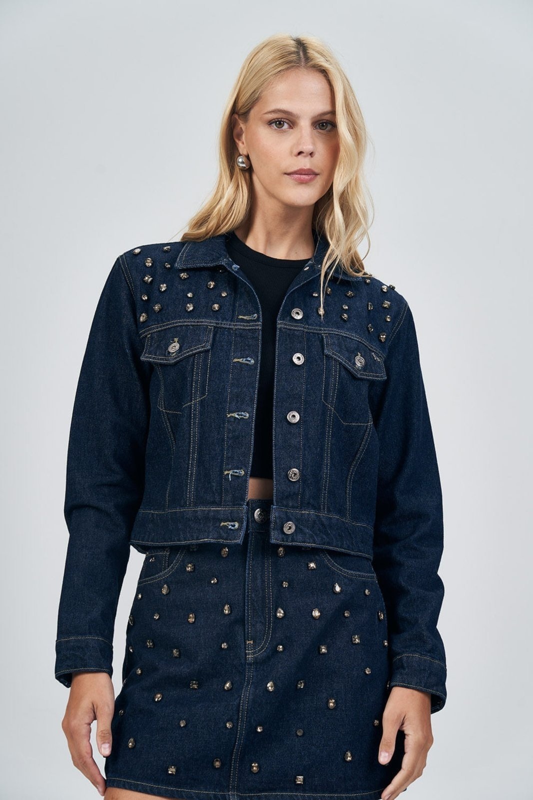 Imagem principal Jaqueta Aplicações Feminina Acostamento ACT FEMININO jeans