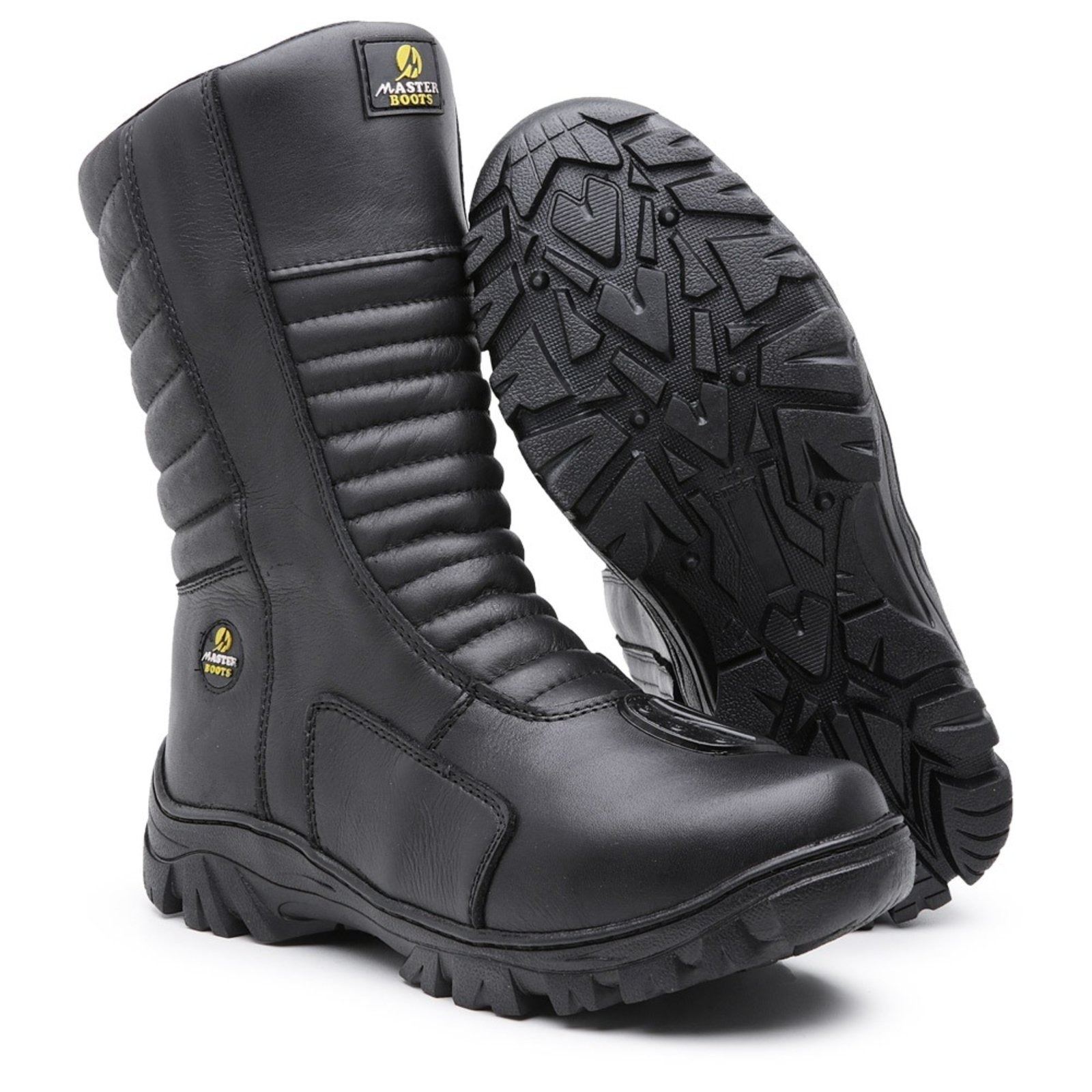 Imagem principal Bota Masculina Motoqueiro Dakar em Couro Confort Plus ZAFREM preto