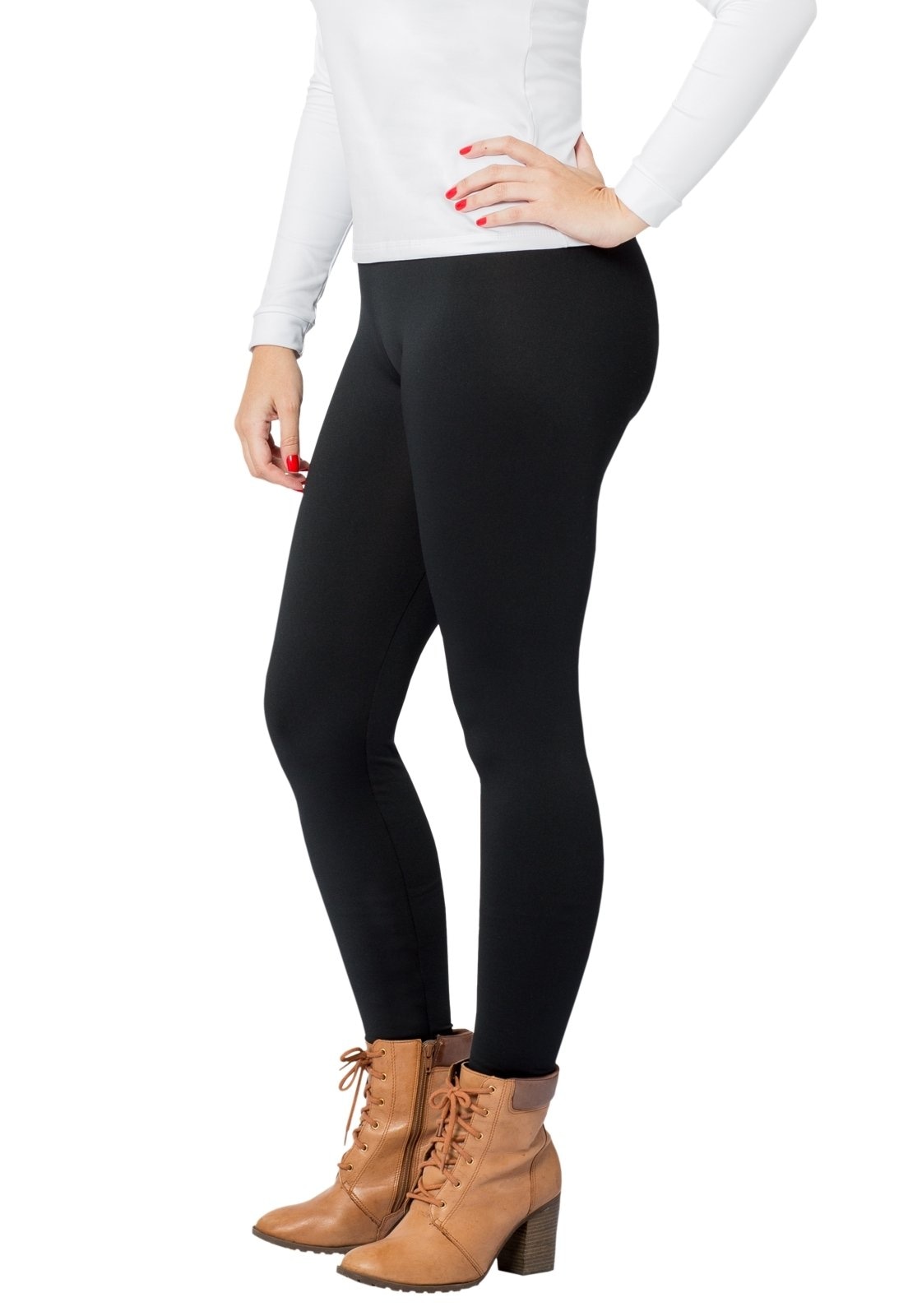 Imagem principal Calça Térmica RT Frio Extremo Feminina Segunda Pele 250g Peluciada com Fleece Inverno Viagem Neve Moto Esportes Outdoor Roupas Térmicas preto