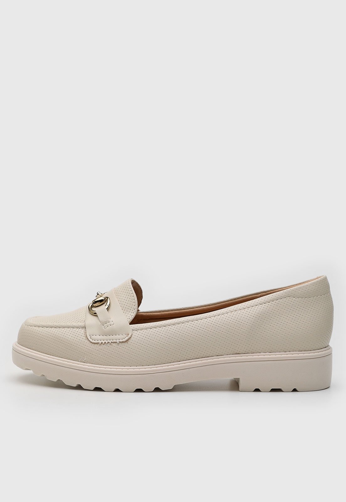 Imagem principal Mocassim Tratorado Modare Fivela Metalizada Off-White MODARE off-white white