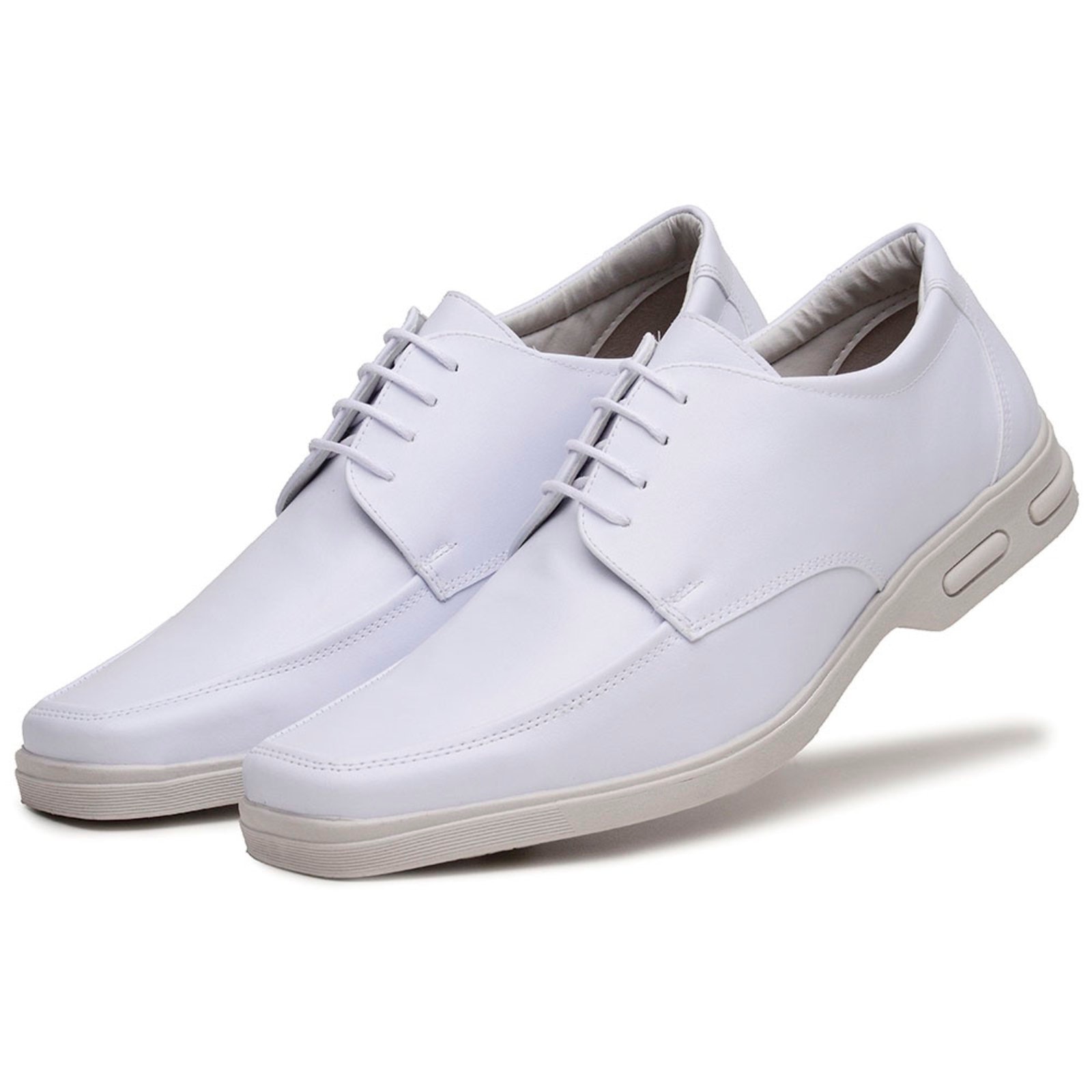 Imagem principal Sapato Social Comfort Enfermagem com Cadarço Masculino Bia Ramos branco