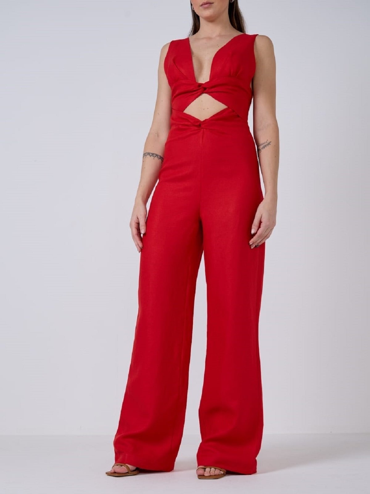 Imagem principal Macacao Sparkly Forum vermelho