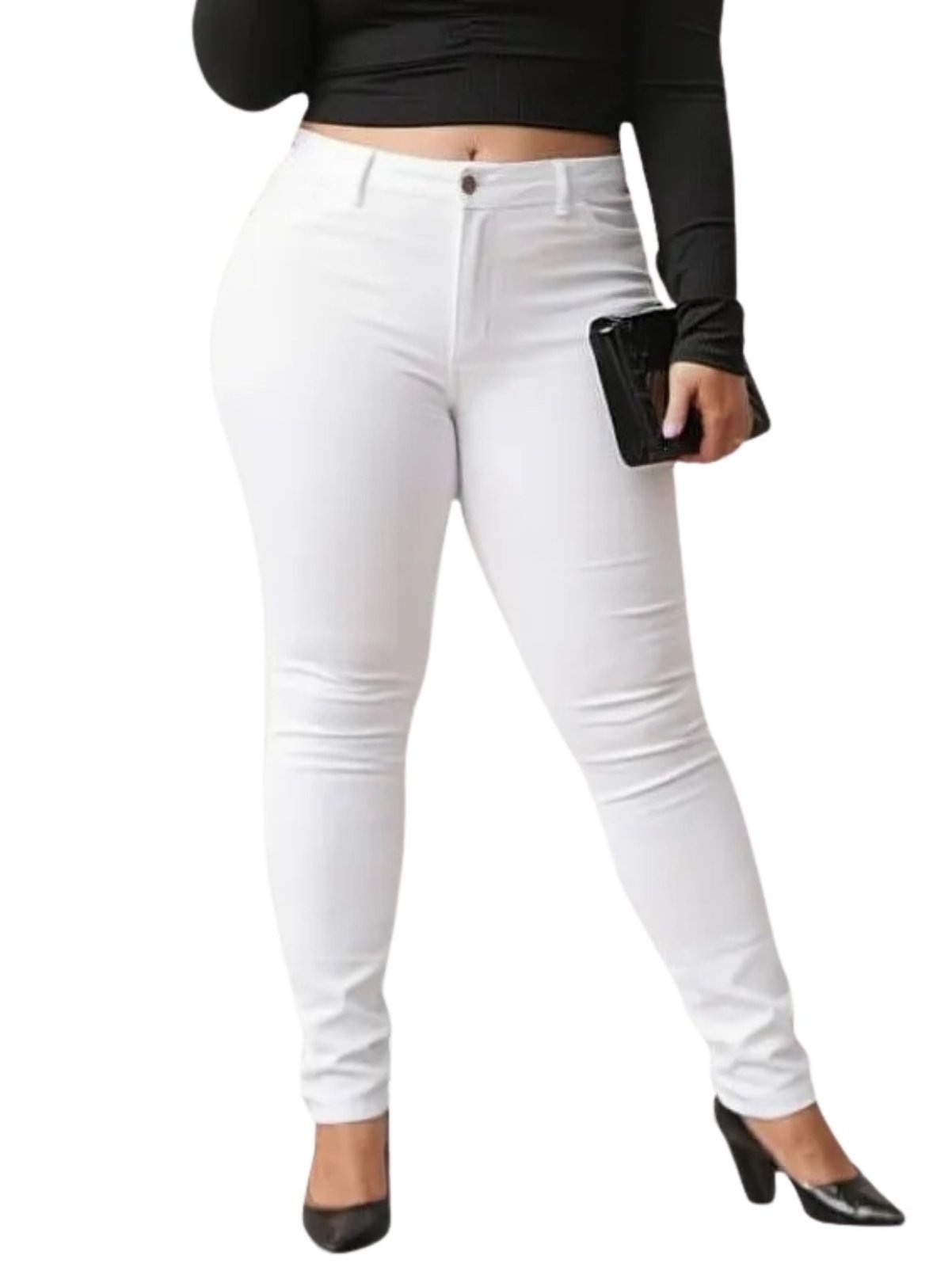 Imagem principal Calça Sarja Feminina Alleppo Jeans Agatha Alleppo Jeans branco