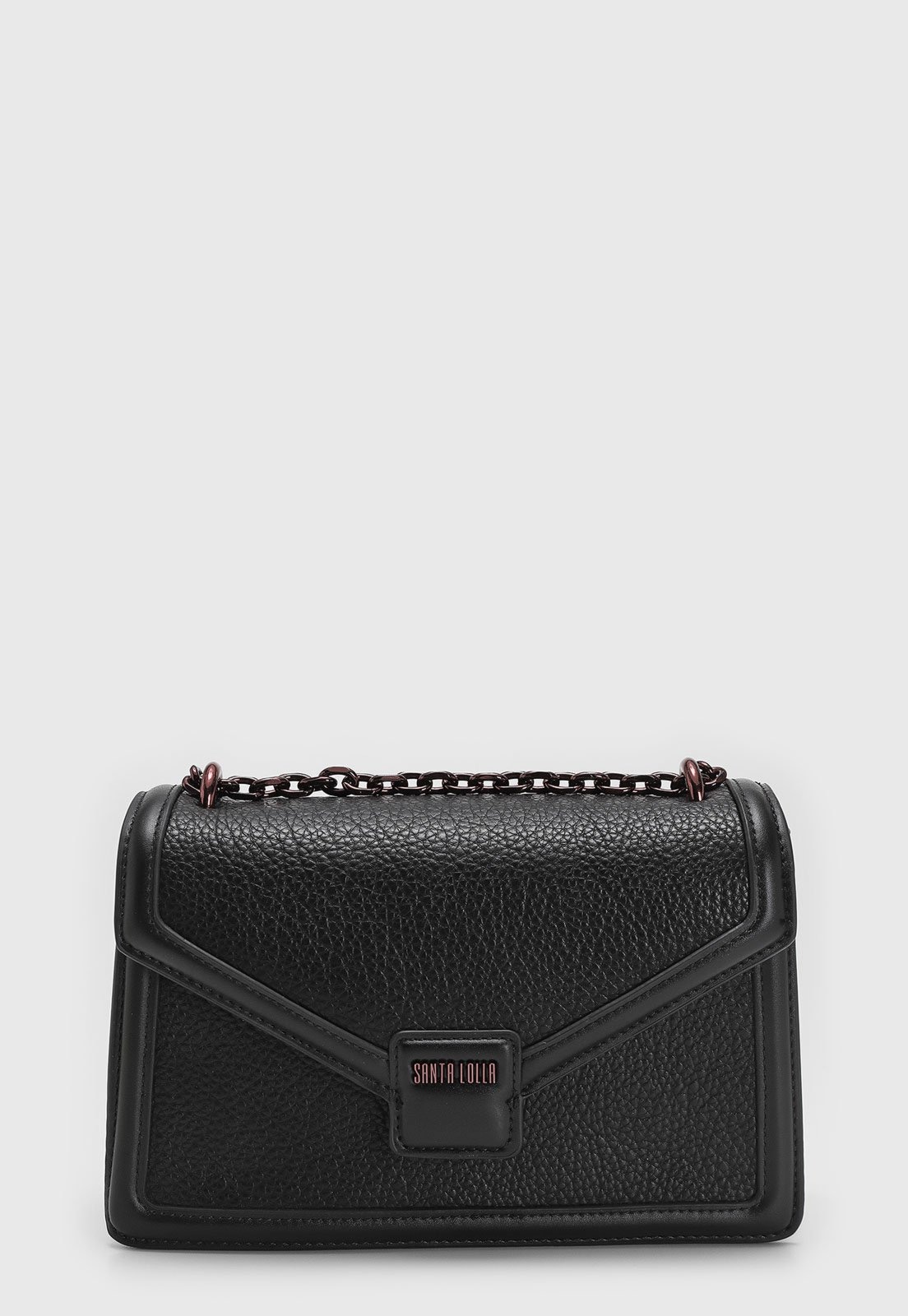 Imagem principal Bolsa Média Santa Lolla Textura Fivela Preta Santa Lolla preto