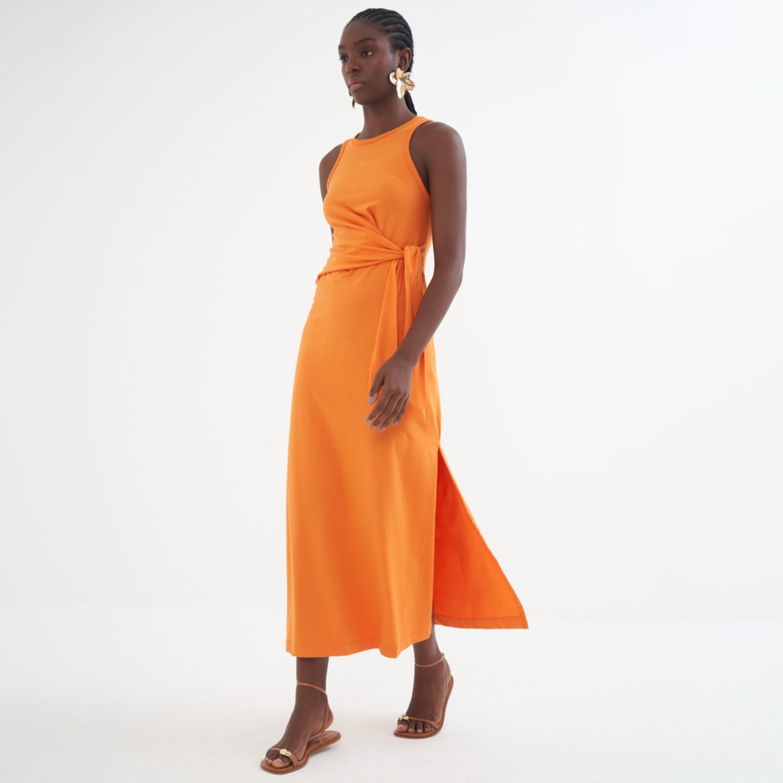 Imagem principal Vestido Super Mid Colcci Faixa Pr26 Pitanga Feminino Colcci laranja