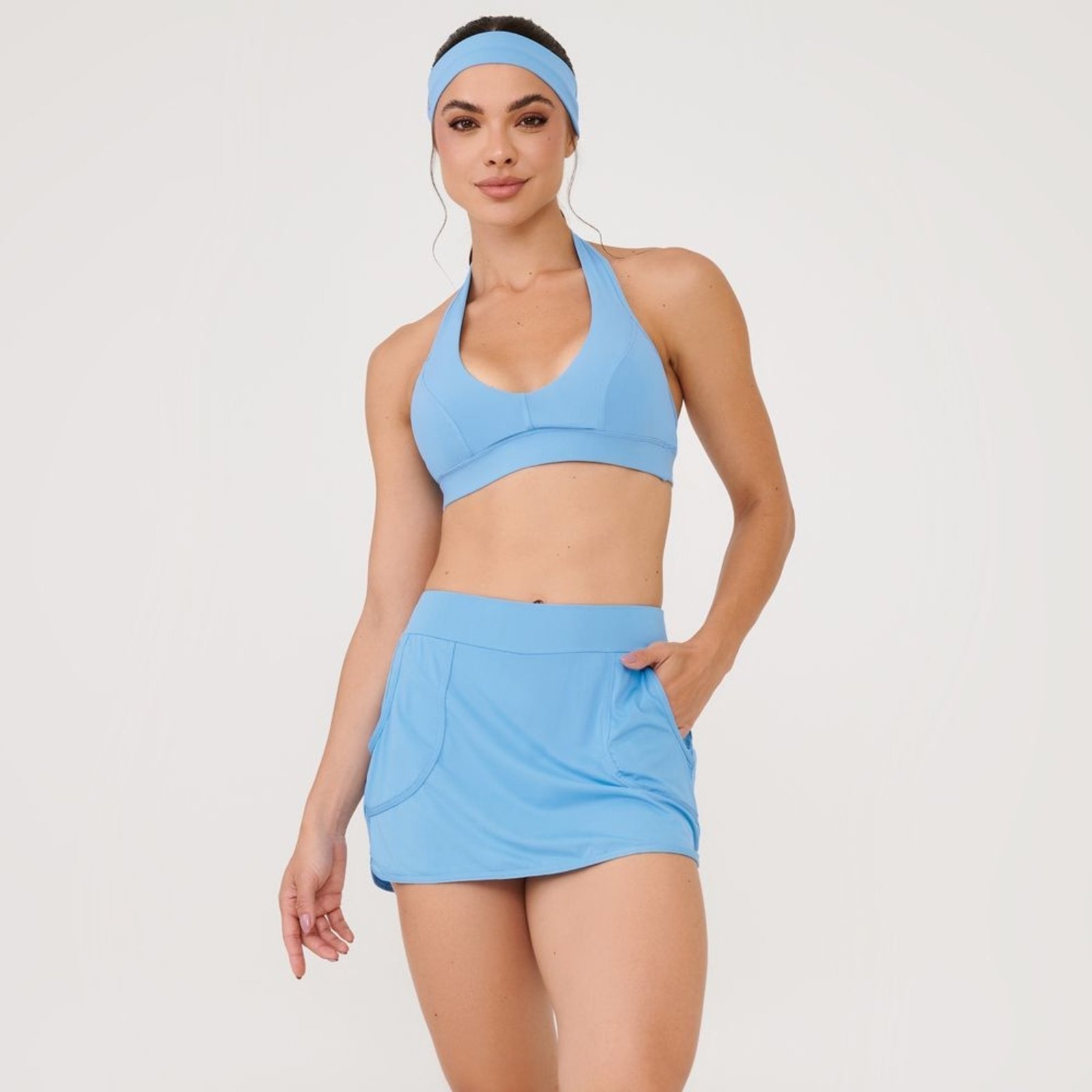 Imagem principal Short Saia Bolso Frontal Blue Ivy Poliamida Soft Donna Carioca azul