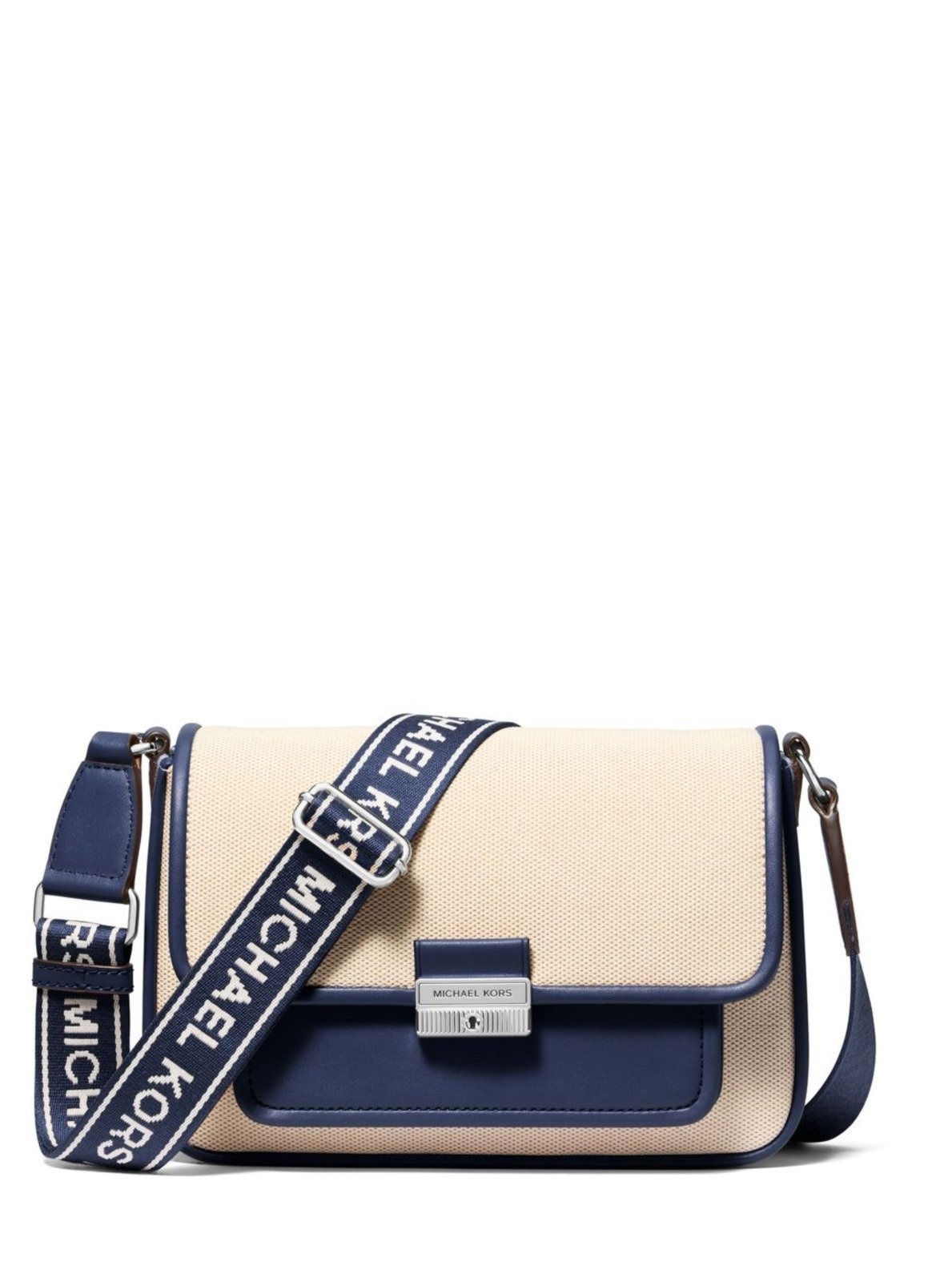 Imagem principal Bolsa Transversal Bradshaw Média De Linho 35S5s2bm8c406 Michael Kors azul