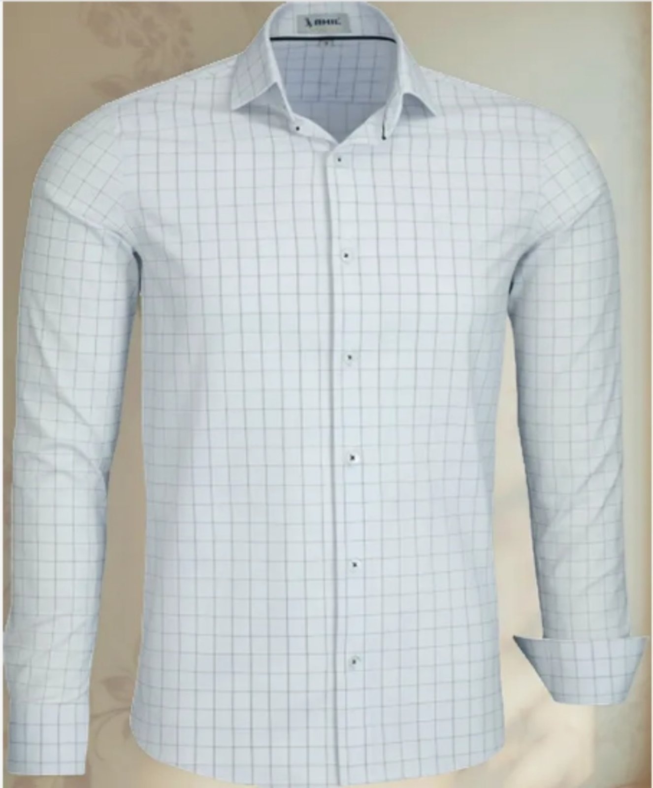 Imagem principal Camisa Social Amil Slim Camp Algodão com Elastano Macia Manga Longa Luxo Cor01 Amil branco