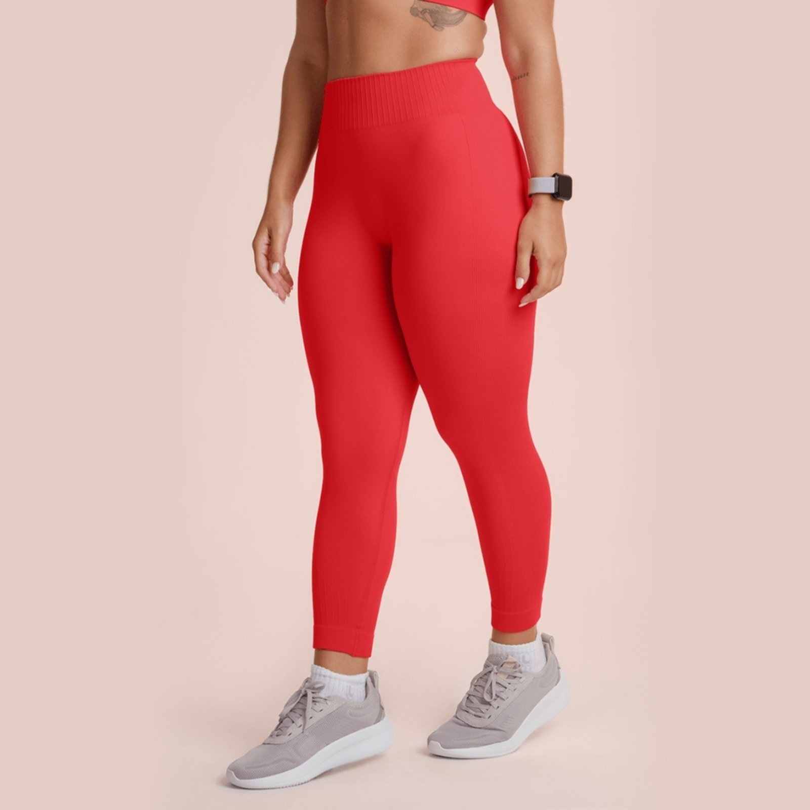 Imagem principal Calça Legging Capri Shine Seamless Lupo Feminina 71376 Claro Lupo vermelho