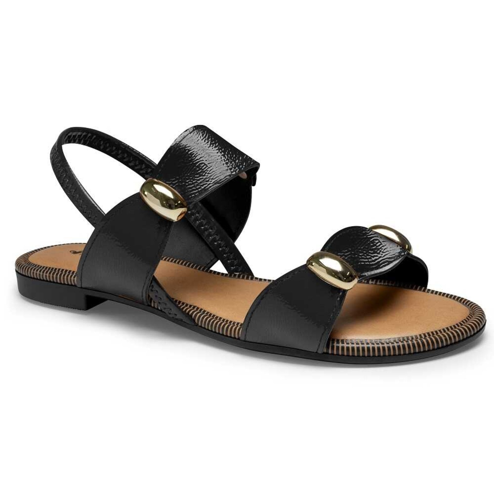 Imagem principal Sandália Rasteira Mississipi MF292 Feminina - Preta MISSISSIPI preto