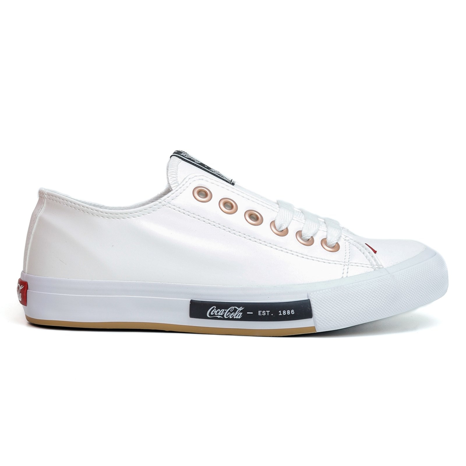 Imagem principal Tênis Coca Cola Daytona Town Feminino Cobre Coca-Cola branco