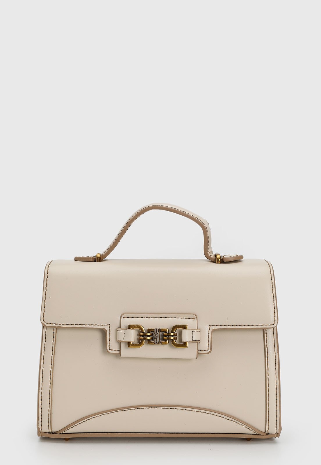 Imagem principal Bolsa Feminina Santa Lolla Estruturada Corrente Dourada Santa Lolla bege
