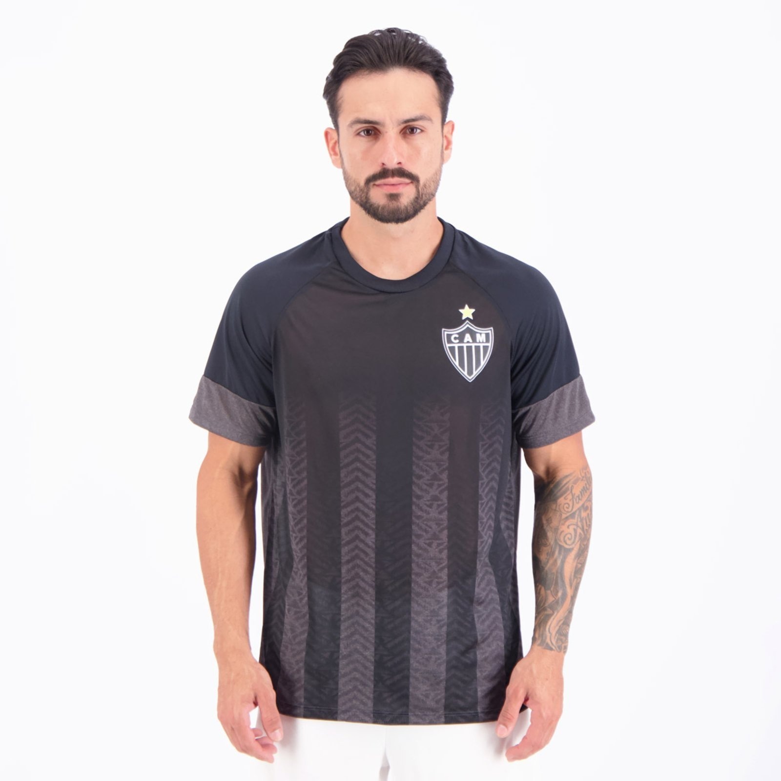 Imagem principal Camisa Atlético Mineiro Armadilha Preta braziline cinza