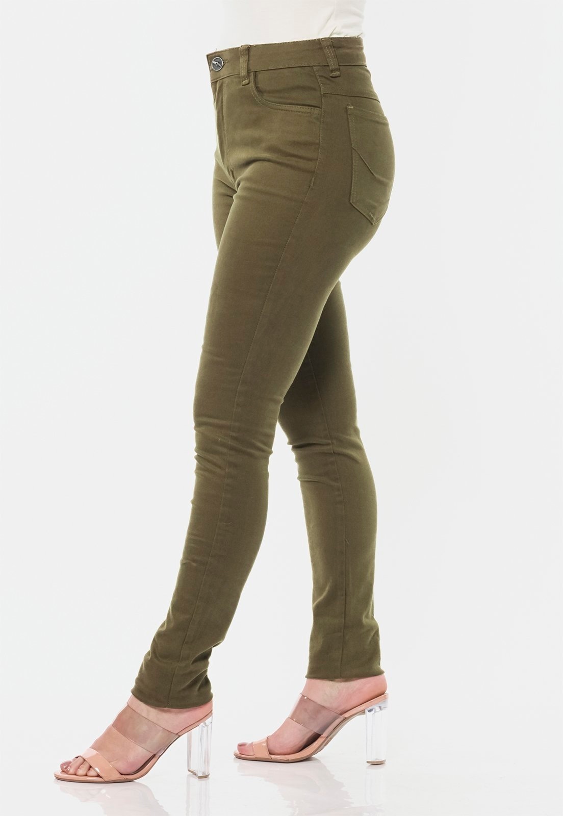 Imagem principal Calça Sarja Skinny Cintura Alta Conforto 7897 Macaw verde/verde militar/verde oliva verde