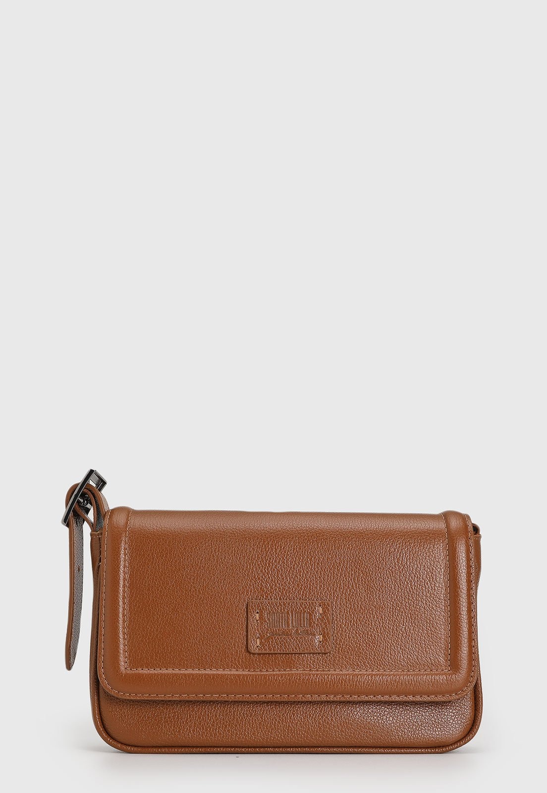Imagem principal Bolsa Tiracolo Santa Lolla em Couro Logo Santa Lolla caramelo